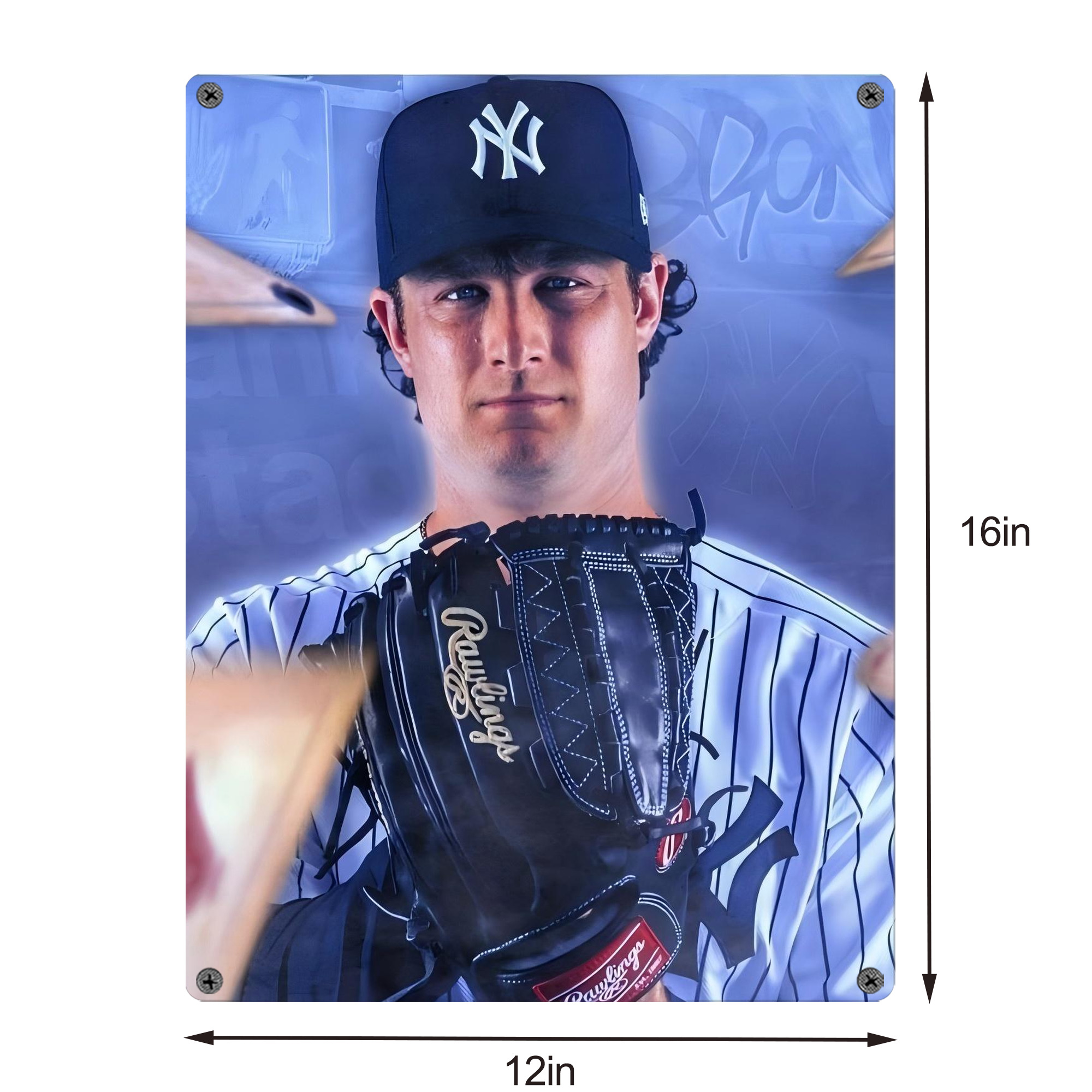 Gerrit Cole 9 Vintage Metal Tin Sign 12x16inch – Retro Wall Art Decor For Home, Bar, Kitchen, Bedroom, Office – Durable Iron Sheet Poster, Easy To Hang, Full-Color Printing