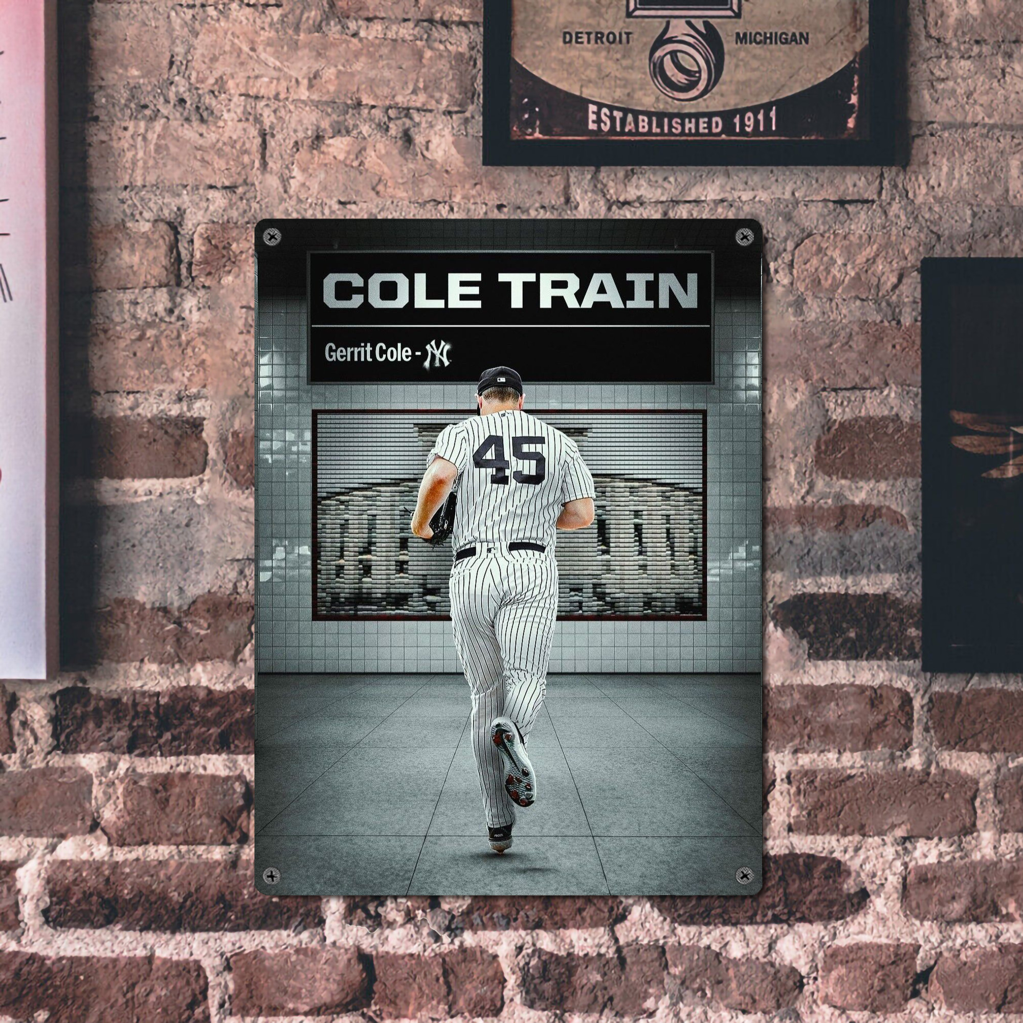 Gerrit Cole 12 Vintage Metal Tin Sign 12x16inch – Retro Wall Art Decor For Home, Bar, Kitchen, Bedroom, Office – Durable Iron Sheet Poster, Easy To Hang, Full-Color Printing