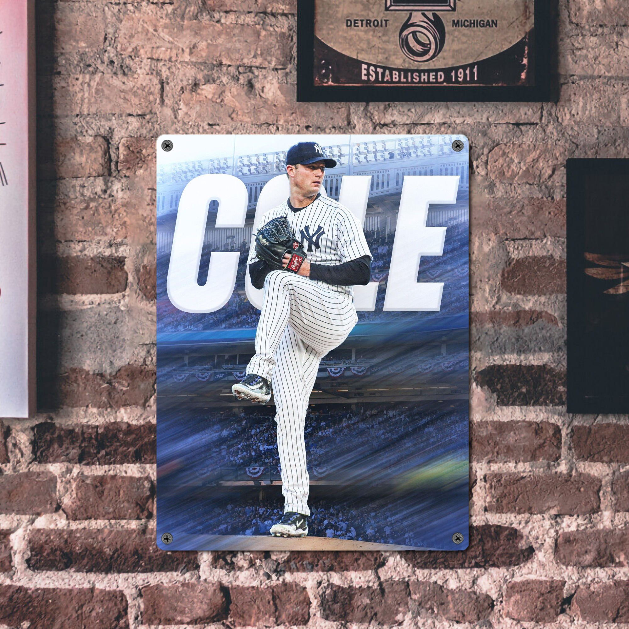 Gerrit Cole 13 Vintage Metal Tin Sign 12x16inch – Retro Wall Art Decor For Home, Bar, Kitchen, Bedroom, Office – Durable Iron Sheet Poster, Easy To Hang, Full-Color Printing