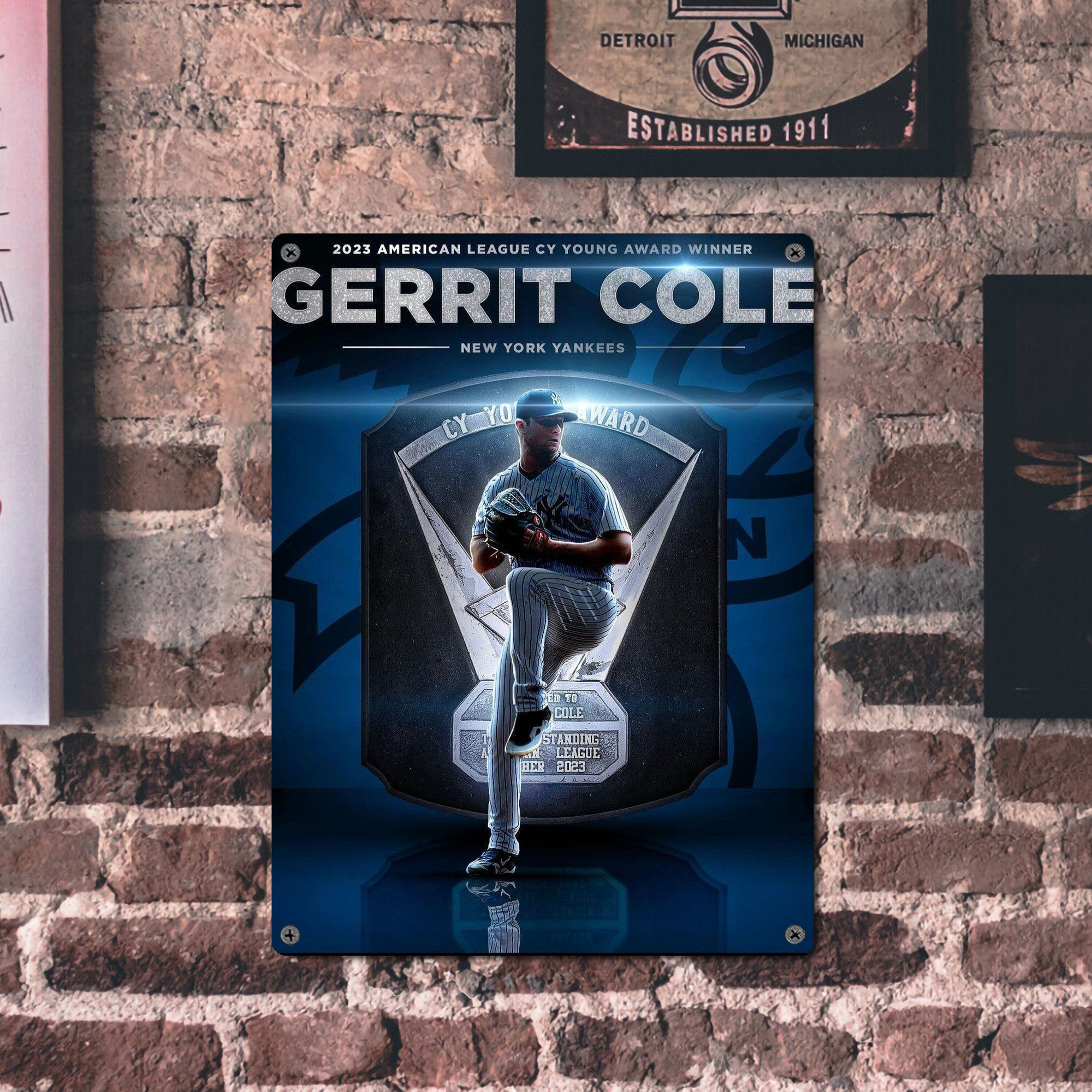 Gerrit Cole 15 Vintage Metal Tin Sign 12x16inch – Retro Wall Art Decor For Home, Bar, Kitchen, Bedroom, Office – Durable Iron Sheet Poster, Easy To Hang, Full-Color Printing