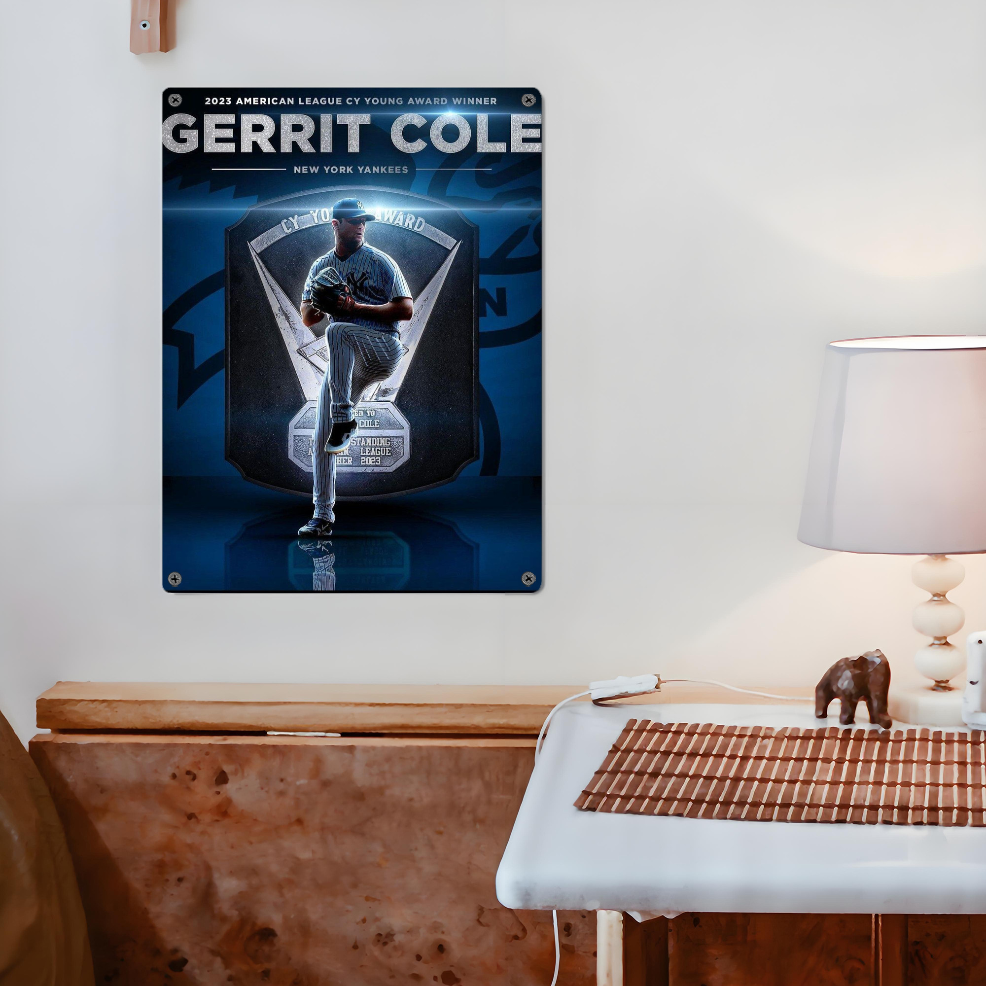 Gerrit Cole 15 Vintage Metal Tin Sign 12x16inch – Retro Wall Art Decor For Home, Bar, Kitchen, Bedroom, Office – Durable Iron Sheet Poster, Easy To Hang, Full-Color Printing