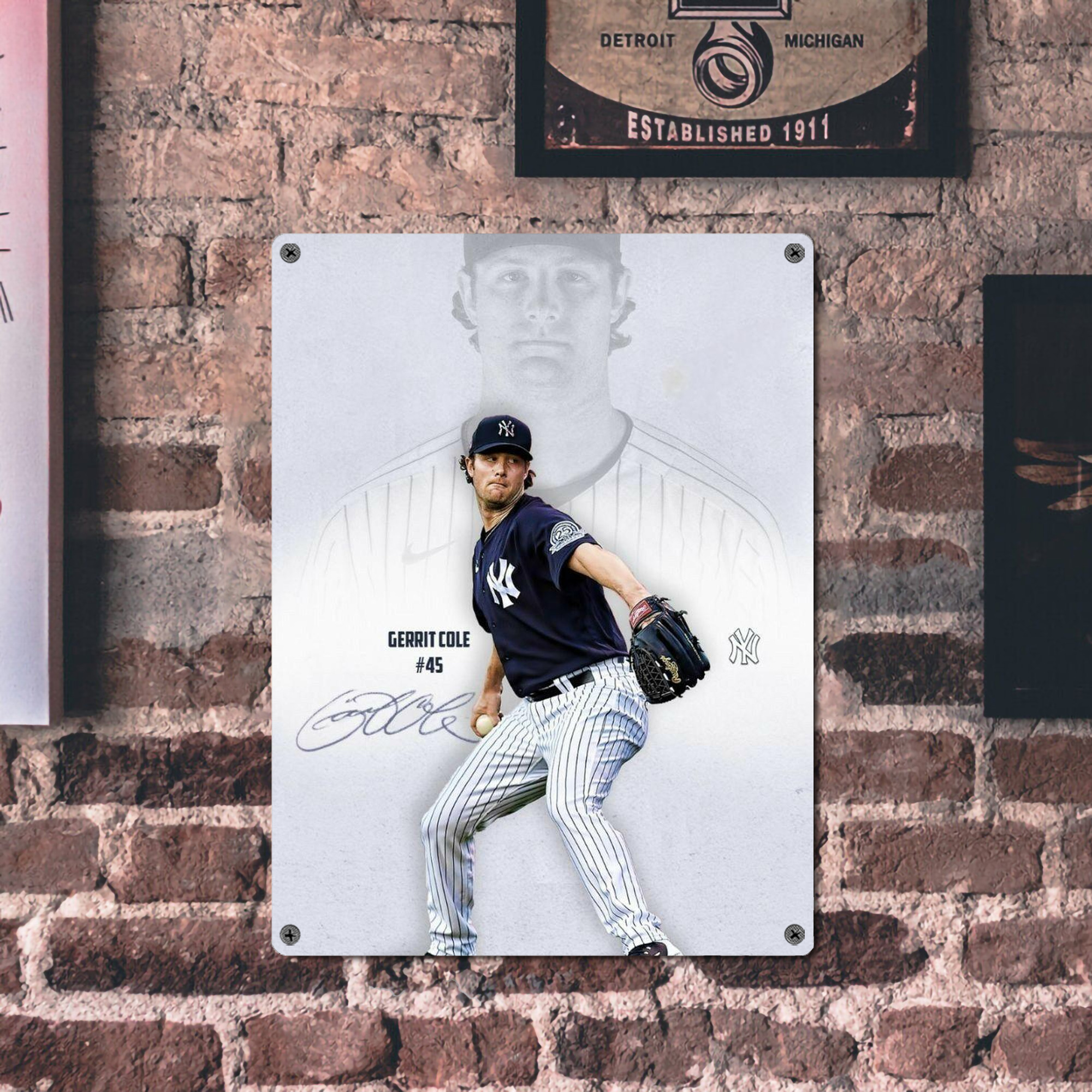 Gerrit Cole 17 Vintage Metal Tin Sign 12x16inch – Retro Wall Art Decor For Home, Bar, Kitchen, Bedroom, Office – Durable Iron Sheet Poster, Easy To Hang, Full-Color Printing