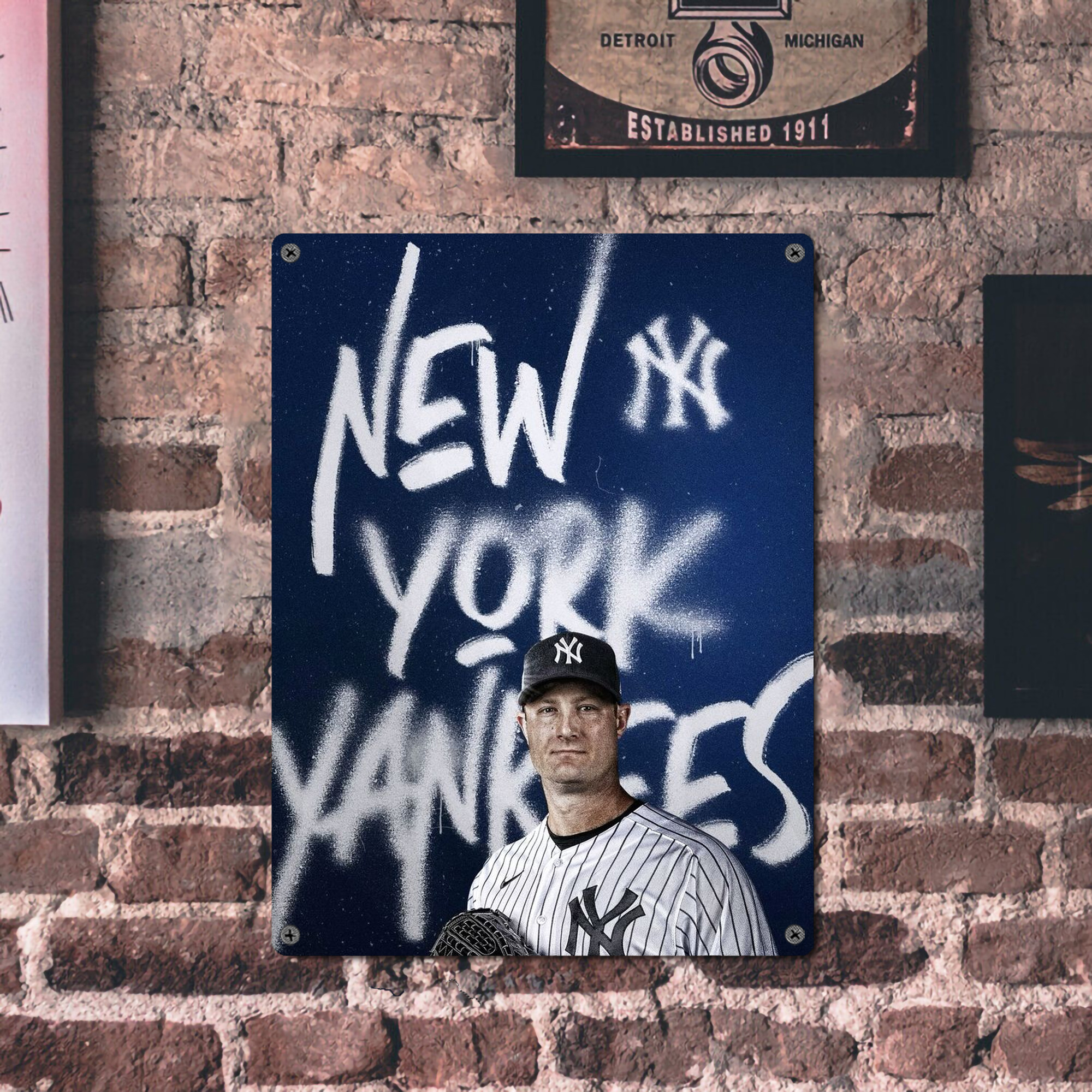 Gerrit Cole 18 Vintage Metal Tin Sign 12x16inch – Retro Wall Art Decor For Home, Bar, Kitchen, Bedroom, Office – Durable Iron Sheet Poster, Easy To Hang, Full-Color Printing