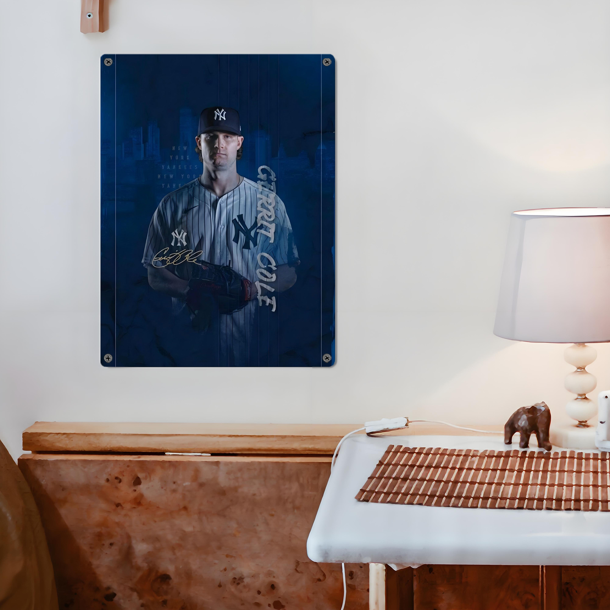 Gerrit Cole 19 Vintage Metal Tin Sign 12x16inch – Retro Wall Art Decor For Home, Bar, Kitchen, Bedroom, Office – Durable Iron Sheet Poster, Easy To Hang, Full-Color Printing