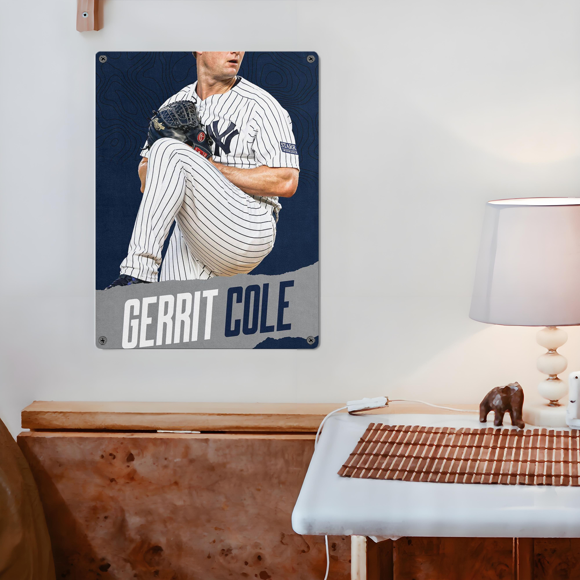 Gerrit Cole 22 Vintage Metal Tin Sign 12x16inch – Retro Wall Art Decor For Home, Bar, Kitchen, Bedroom, Office – Durable Iron Sheet Poster, Easy To Hang, Full-Color Printing