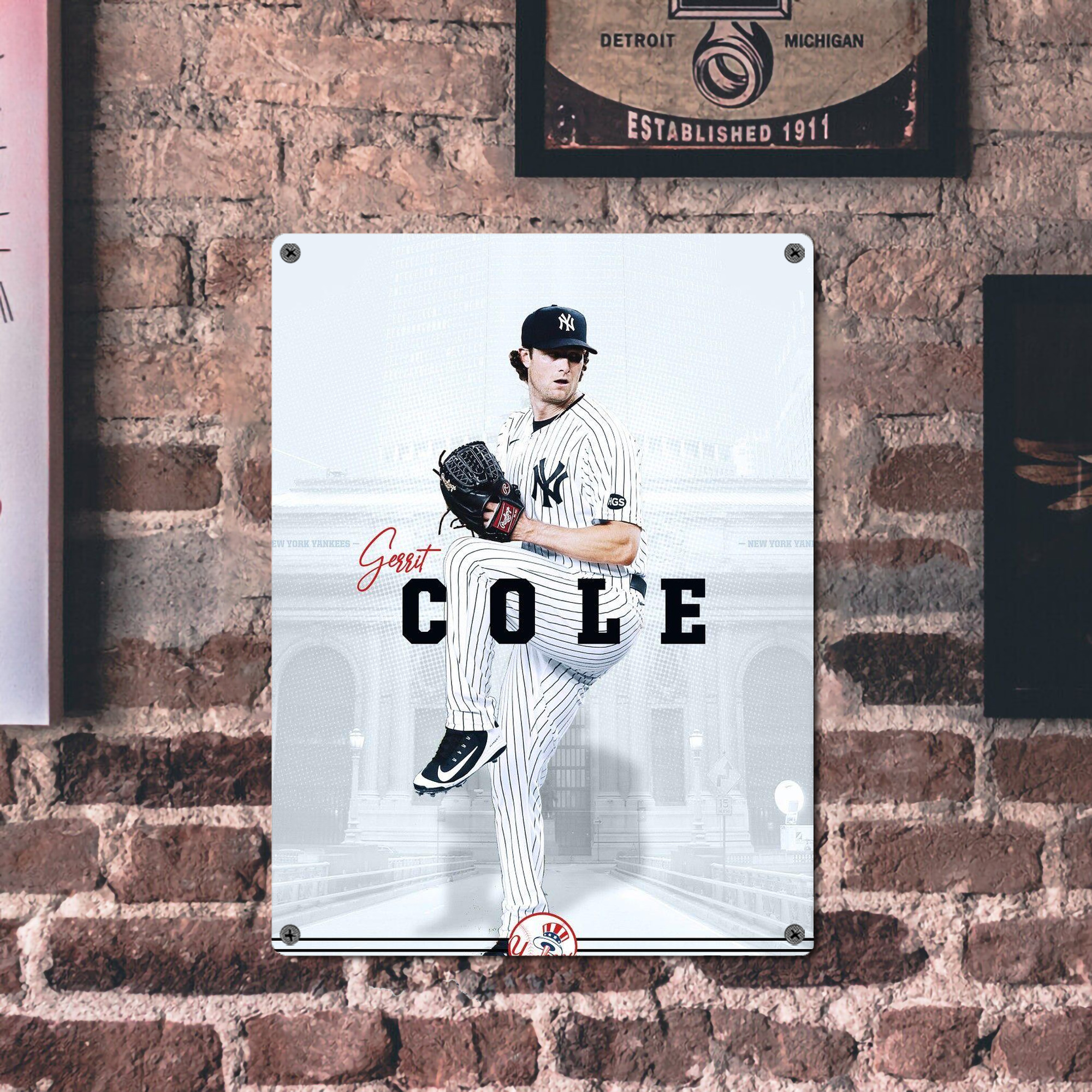 Gerrit Cole 24 Vintage Metal Tin Sign 12x16inch – Retro Wall Art Decor For Home, Bar, Kitchen, Bedroom, Office – Durable Iron Sheet Poster, Easy To Hang, Full-Color Printing