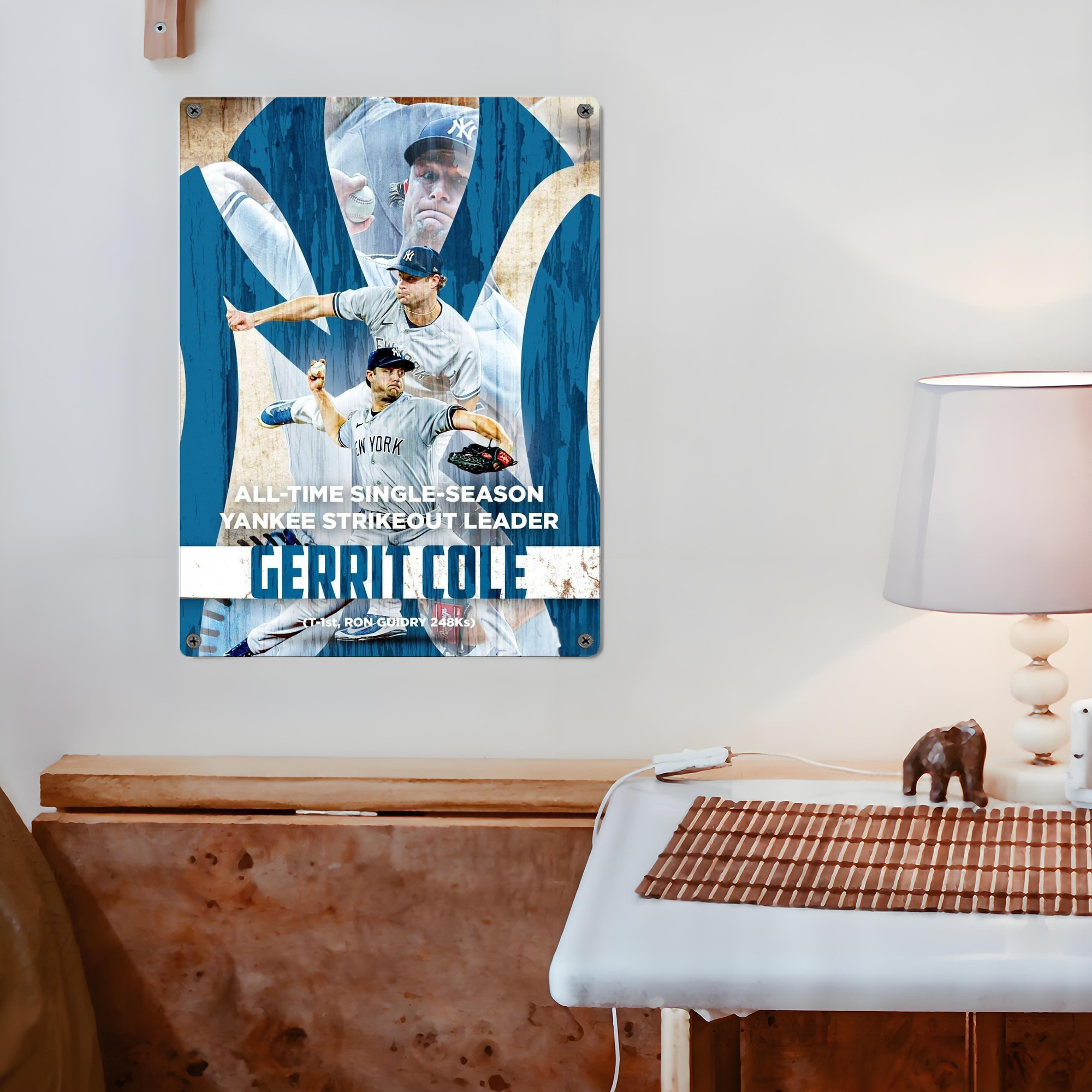 Gerrit Cole 25 Vintage Metal Tin Sign 12x16inch – Retro Wall Art Decor For Home, Bar, Kitchen, Bedroom, Office – Durable Iron Sheet Poster, Easy To Hang, Full-Color Printing
