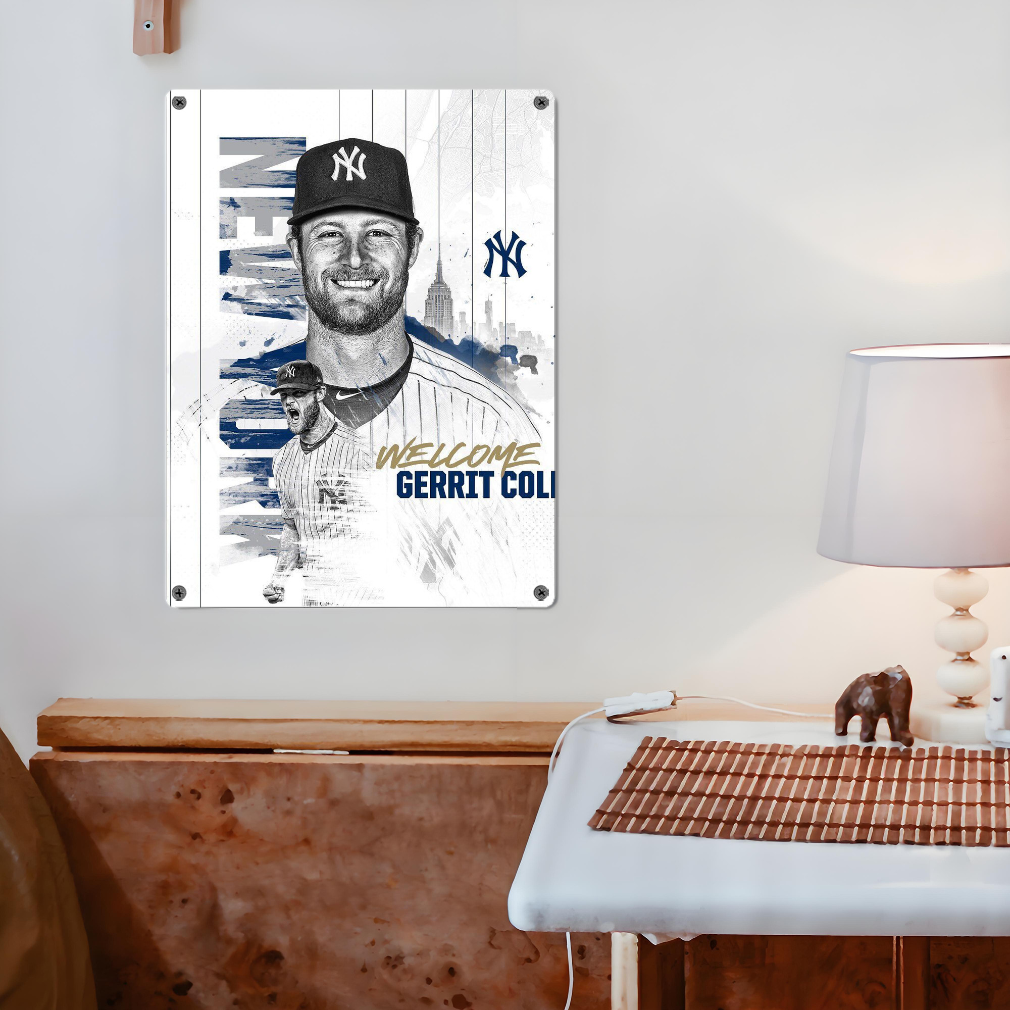 Gerrit Cole 26 Vintage Metal Tin Sign 12x16inch – Retro Wall Art Decor For Home, Bar, Kitchen, Bedroom, Office – Durable Iron Sheet Poster, Easy To Hang, Full-Color Printing