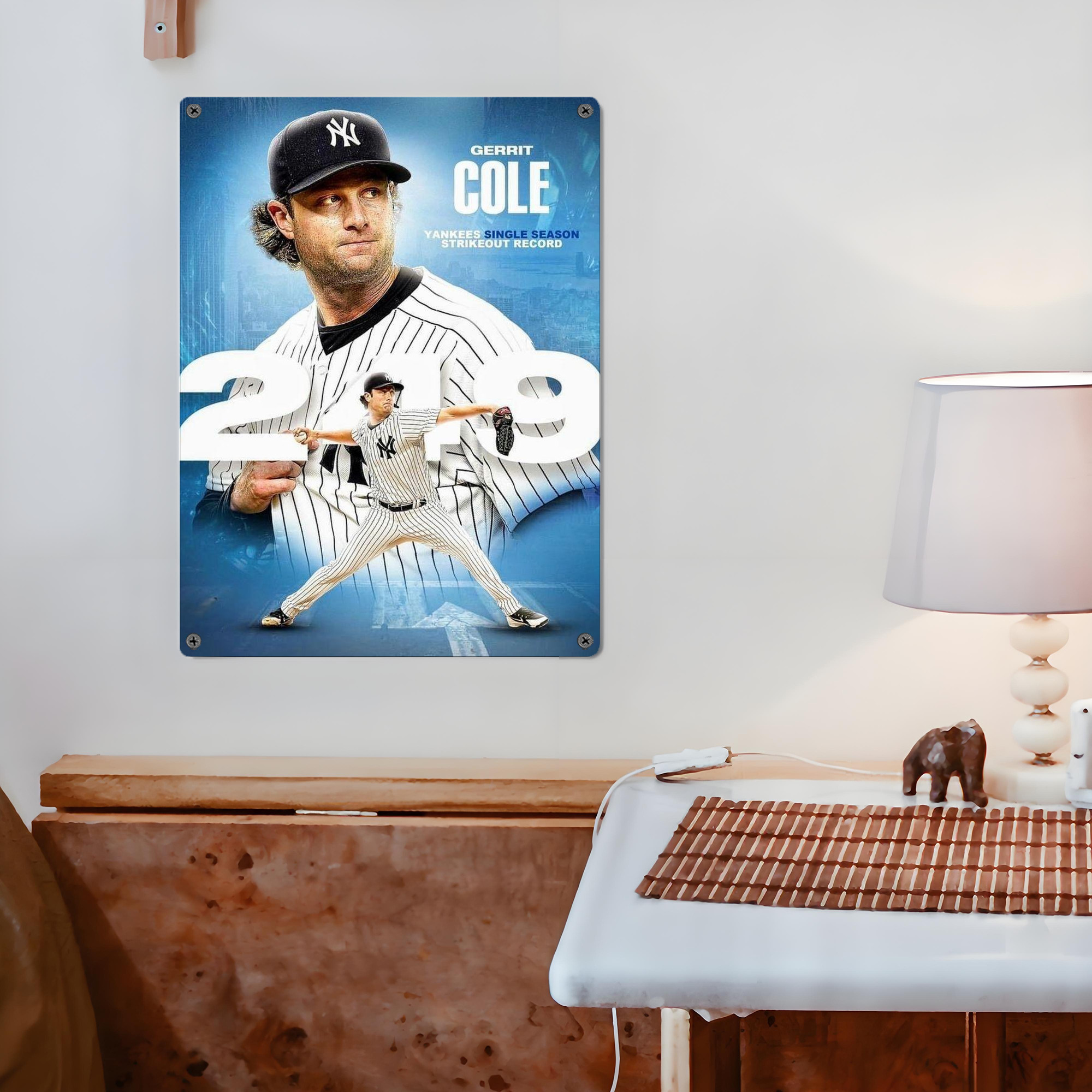 Gerrit Cole 29 Vintage Metal Tin Sign 12x16inch – Retro Wall Art Decor For Home, Bar, Kitchen, Bedroom, Office – Durable Iron Sheet Poster, Easy To Hang, Full-Color Printing