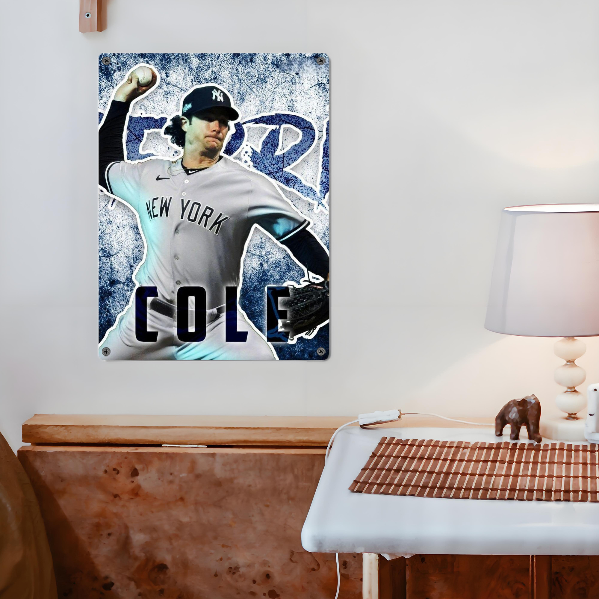 Gerrit Cole 31 Vintage Metal Tin Sign 12x16inch – Retro Wall Art Decor For Home, Bar, Kitchen, Bedroom, Office – Durable Iron Sheet Poster, Easy To Hang, Full-Color Printing