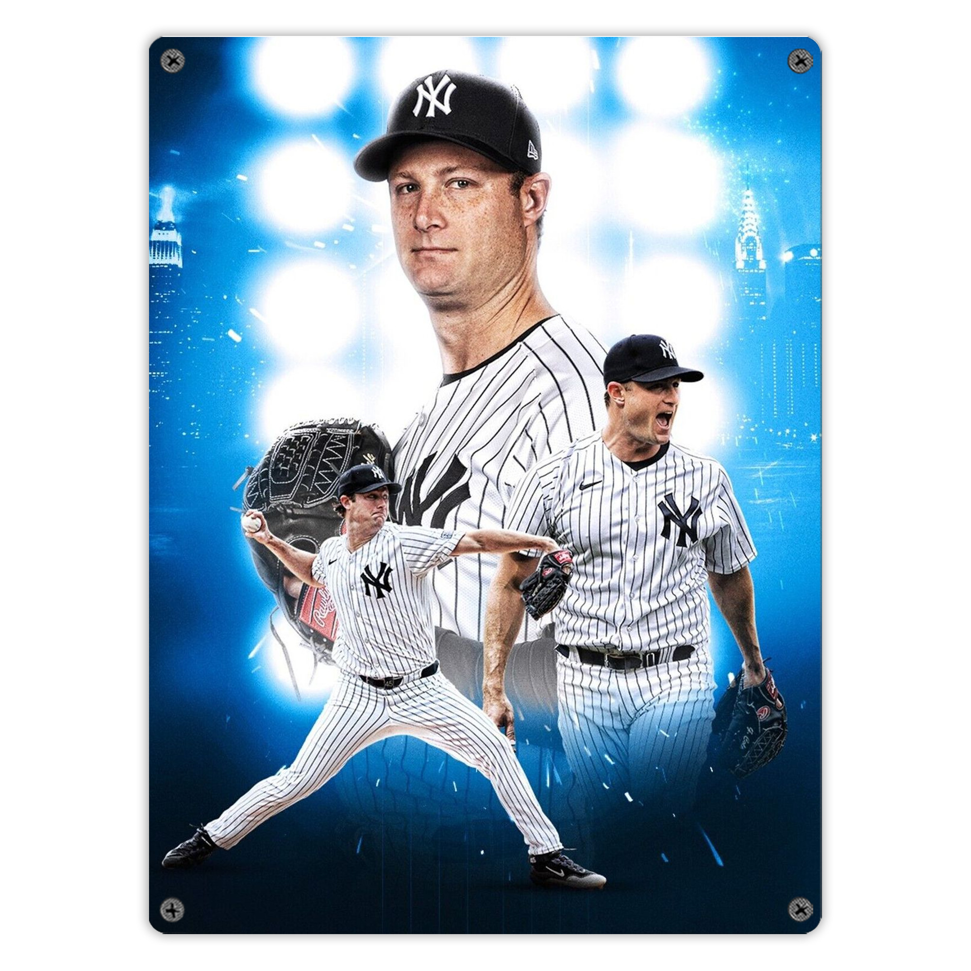 Gerrit Cole 7 Vintage Metal Tin Sign 12x16inch – Retro Wall Art Decor For Home, Bar, Kitchen, Bedroom, Office – Durable Iron Sheet Poster, Easy To Hang, Full-Color Printing