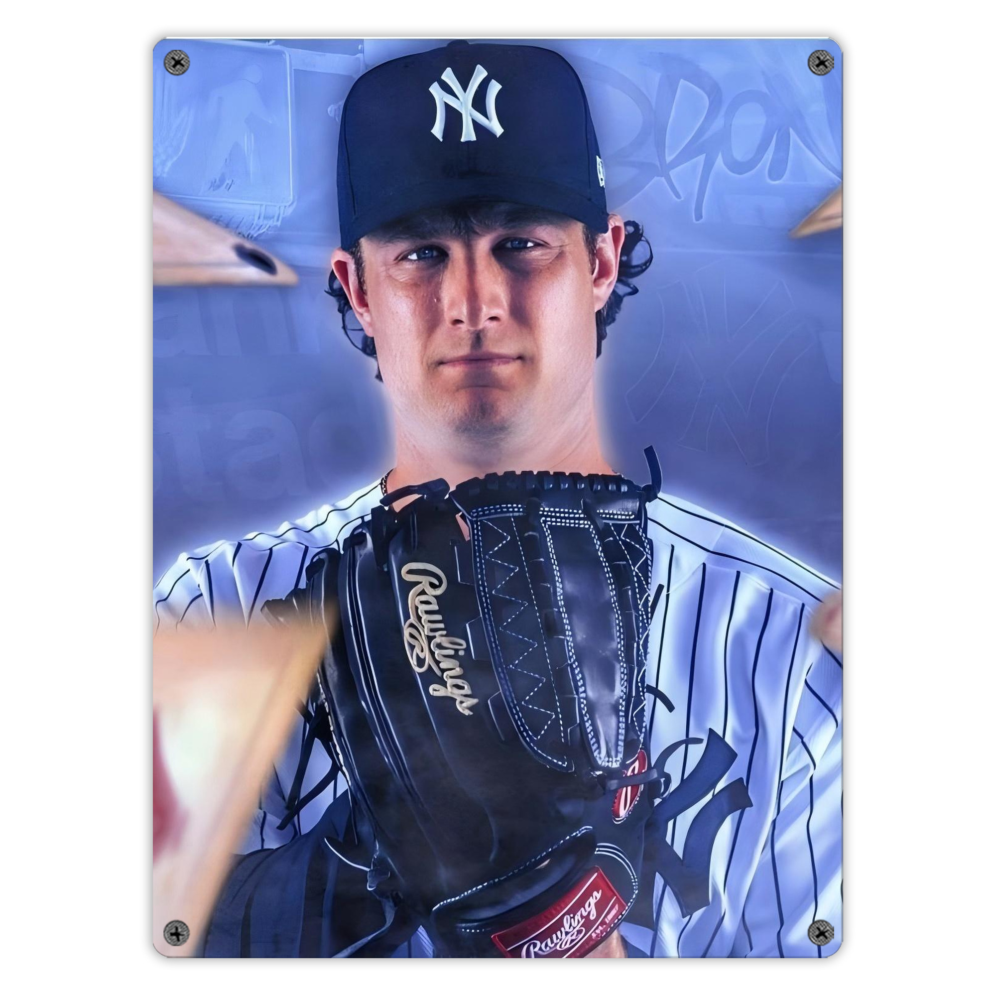 Gerrit Cole 9 Vintage Metal Tin Sign 12x16inch – Retro Wall Art Decor For Home, Bar, Kitchen, Bedroom, Office – Durable Iron Sheet Poster, Easy To Hang, Full-Color Printing