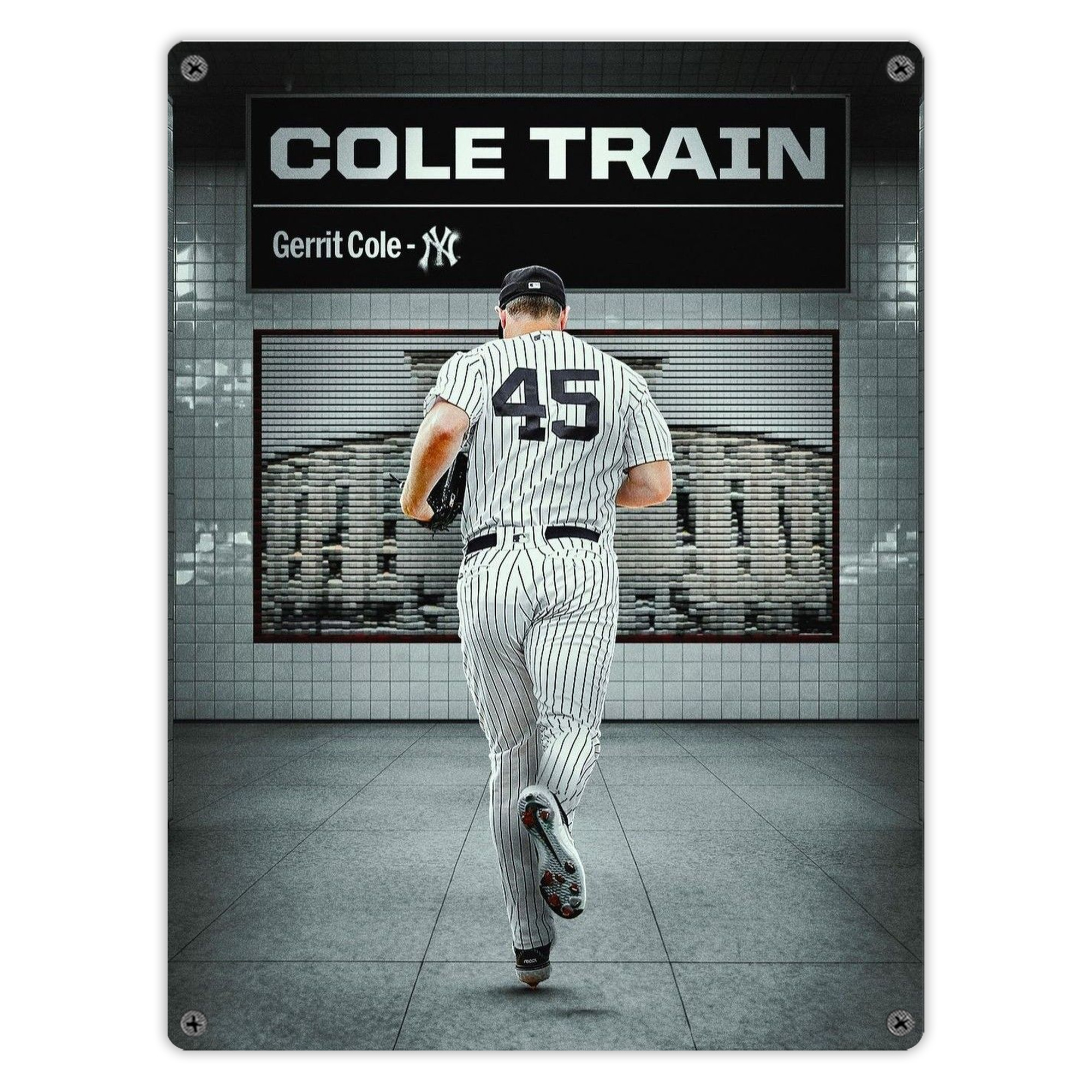 Gerrit Cole 12 Vintage Metal Tin Sign 12x16inch – Retro Wall Art Decor For Home, Bar, Kitchen, Bedroom, Office – Durable Iron Sheet Poster, Easy To Hang, Full-Color Printing