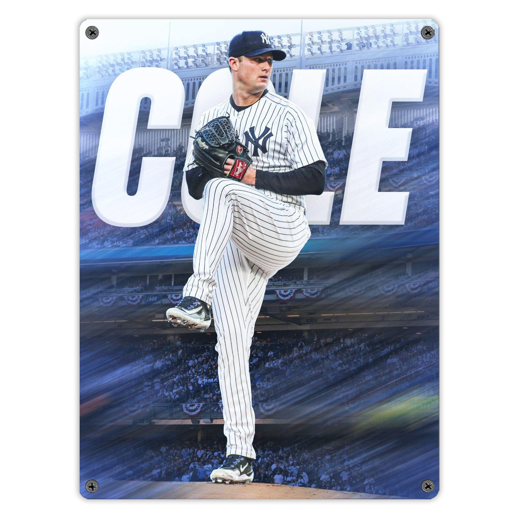 Gerrit Cole 13 Vintage Metal Tin Sign 12x16inch – Retro Wall Art Decor For Home, Bar, Kitchen, Bedroom, Office – Durable Iron Sheet Poster, Easy To Hang, Full-Color Printing