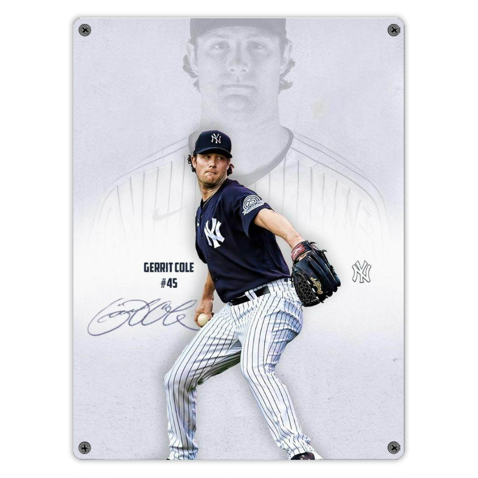 Gerrit Cole 17 Vintage Metal Tin Sign 12x16inch – Retro Wall Art Decor For Home, Bar, Kitchen, Bedroom, Office – Durable Iron Sheet Poster, Easy To Hang, Full-Color Printing