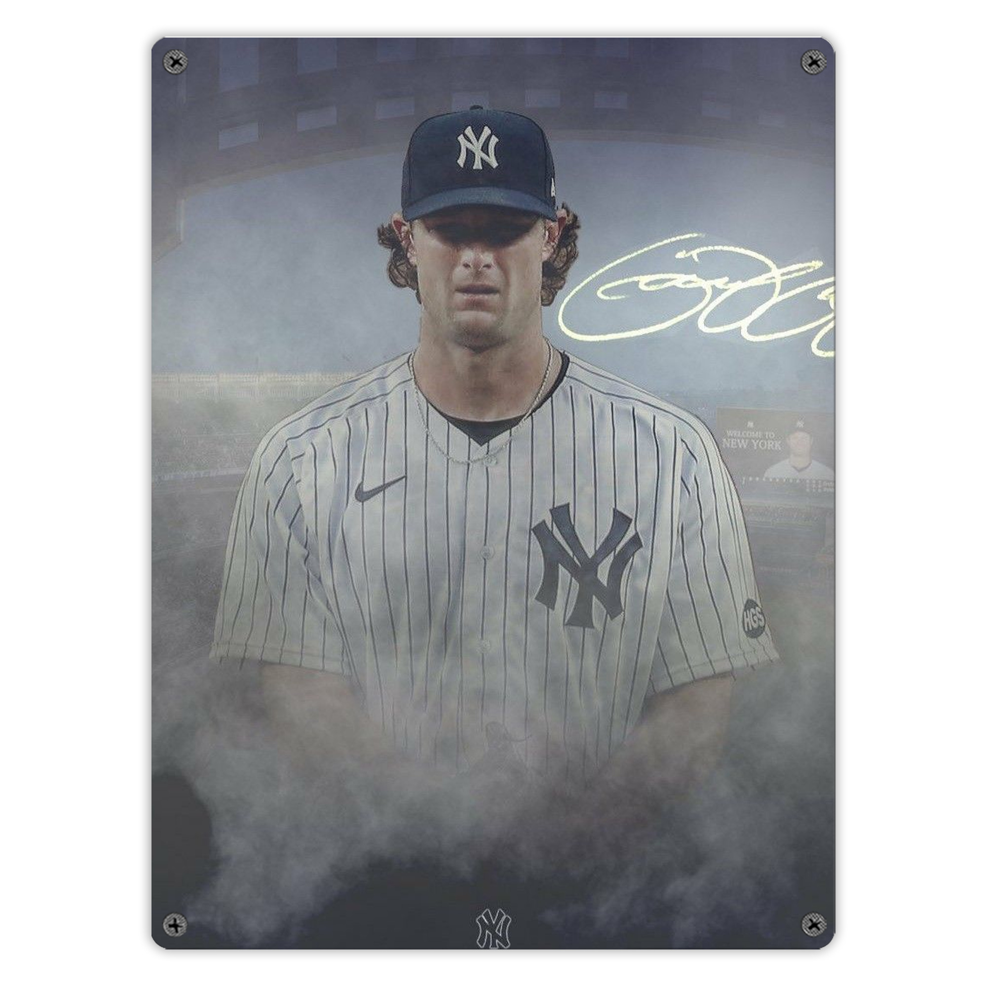 Gerrit Cole 27 Vintage Metal Tin Sign 12x16inch – Retro Wall Art Decor For Home, Bar, Kitchen, Bedroom, Office – Durable Iron Sheet Poster, Easy To Hang, Full-Color Printing