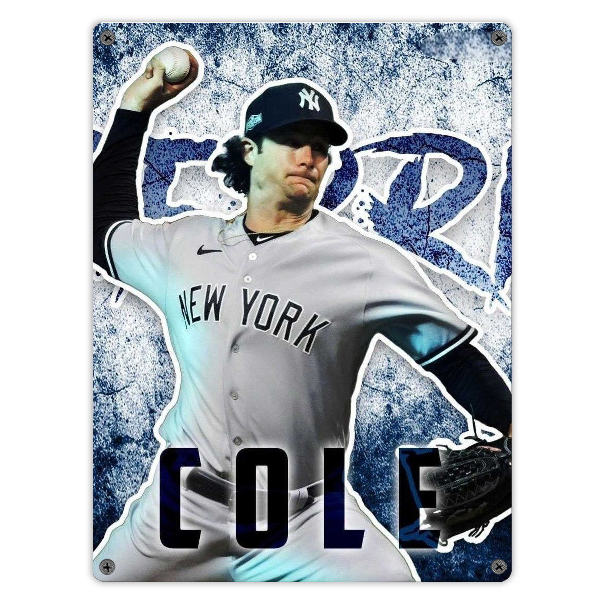 Gerrit Cole 31 Vintage Metal Tin Sign 12x16inch – Retro Wall Art Decor For Home, Bar, Kitchen, Bedroom, Office – Durable Iron Sheet Poster, Easy To Hang, Full-Color Printing