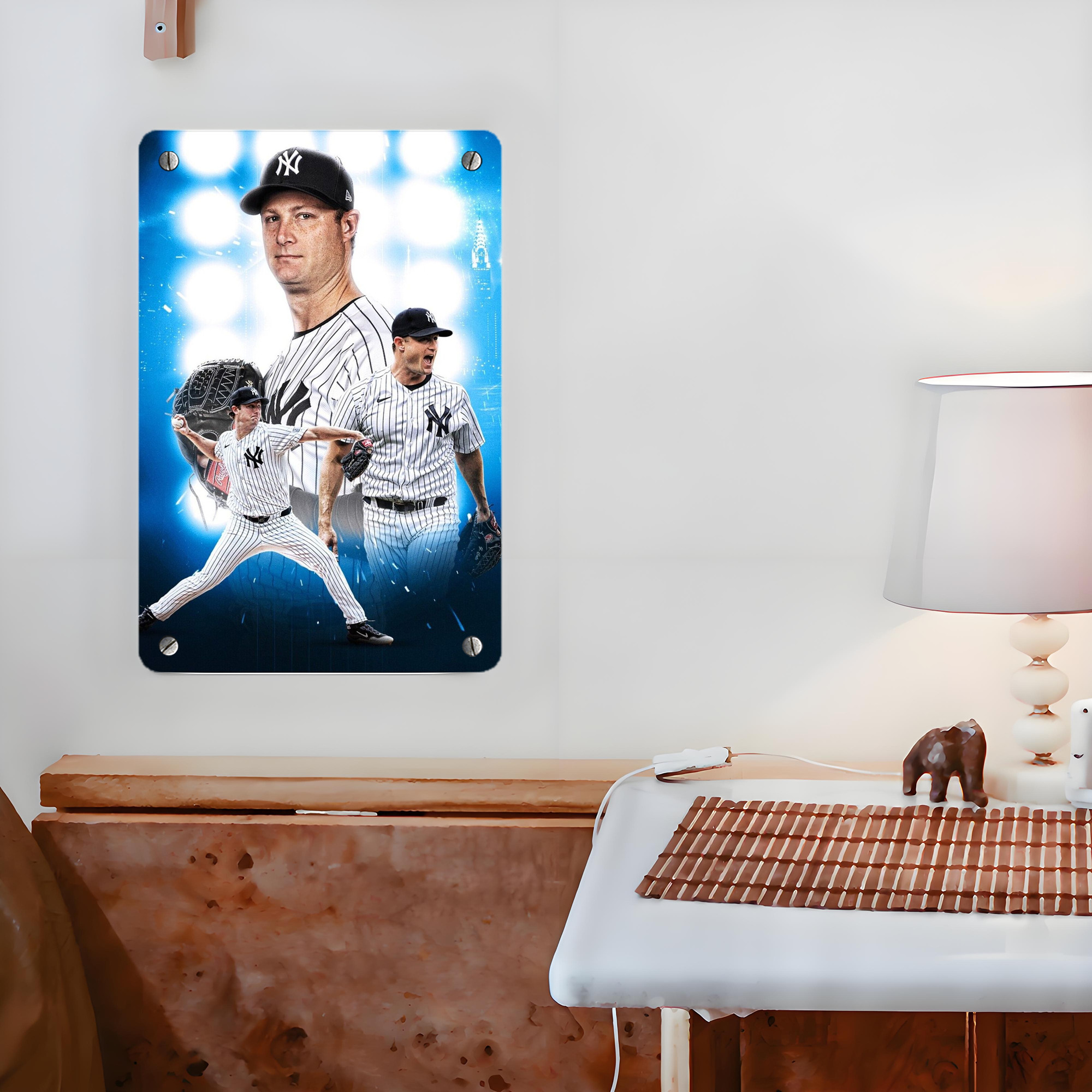 Gerrit Cole 7 Metal Tin Sign 8x12inch - High-Quality Full-Print Decorative Wall Art, Durable Rust-Resistant Metal Plaque For Living Room, Bedroom, Kitchen, Office, Bar Décor