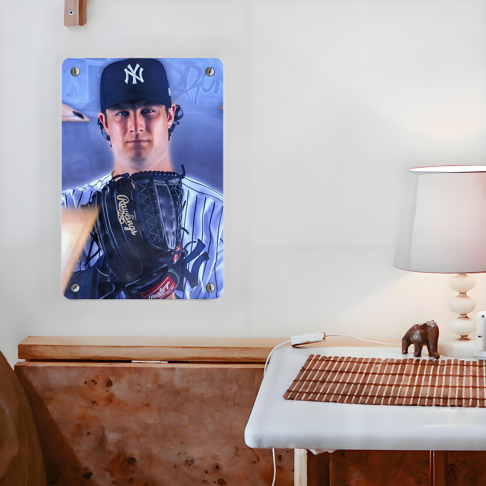 Gerrit Cole 9 Metal Tin Sign 8x12inch - High-Quality Full-Print Decorative Wall Art, Durable Rust-Resistant Metal Plaque For Living Room, Bedroom, Kitchen, Office, Bar Décor