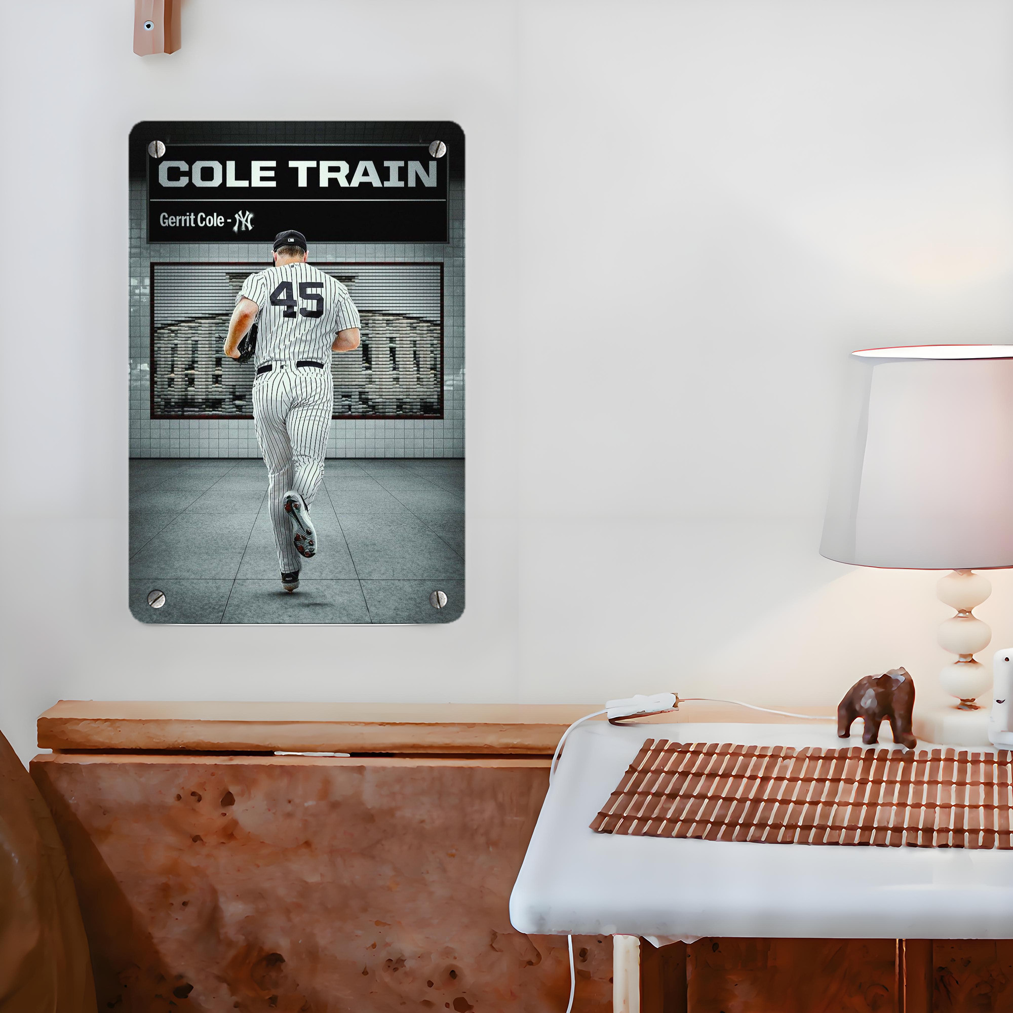 Gerrit Cole 12 Metal Tin Sign 8x12inch - High-Quality Full-Print Decorative Wall Art, Durable Rust-Resistant Metal Plaque For Living Room, Bedroom, Kitchen, Office, Bar Décor