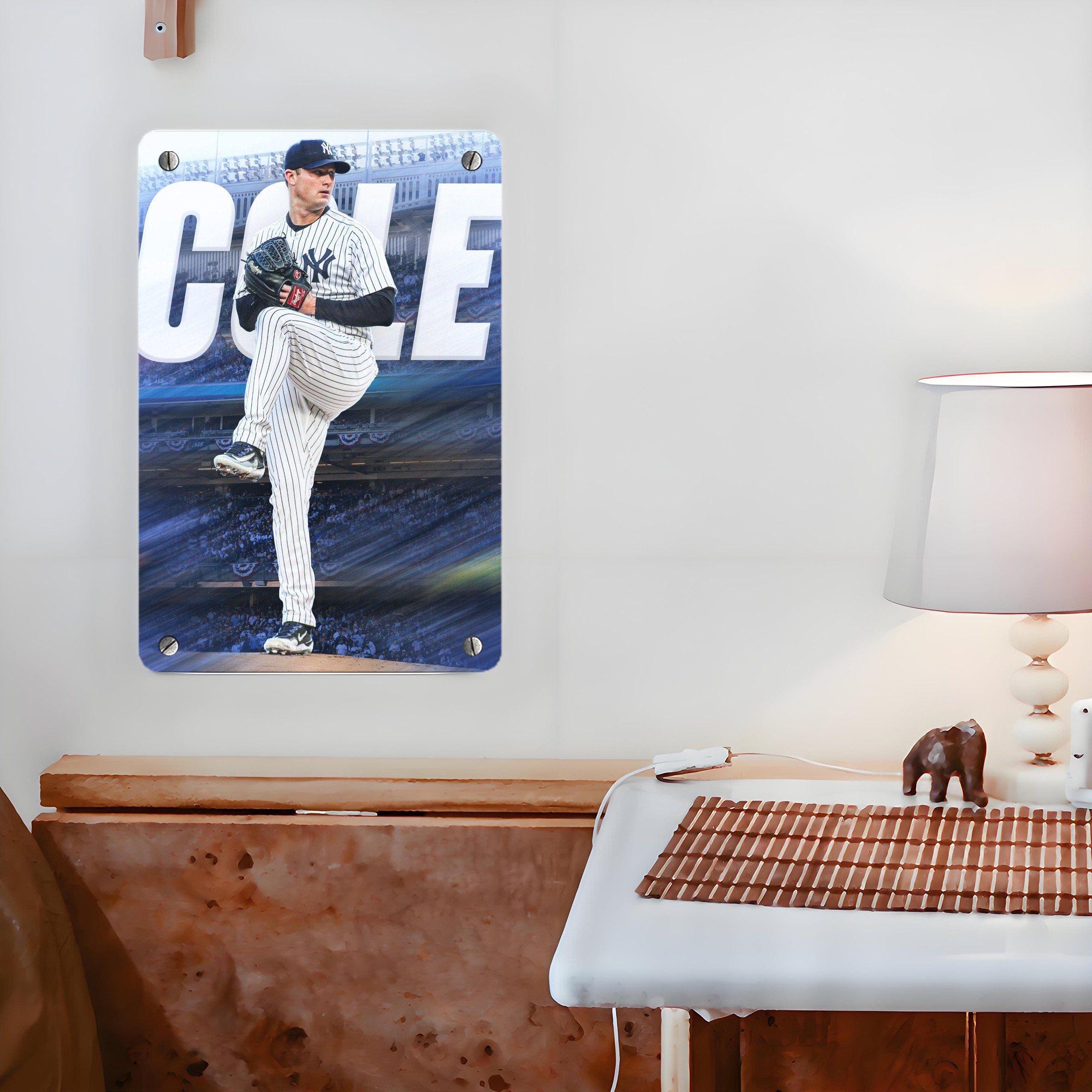 Gerrit Cole 13 Metal Tin Sign 8x12inch - High-Quality Full-Print Decorative Wall Art, Durable Rust-Resistant Metal Plaque For Living Room, Bedroom, Kitchen, Office, Bar Décor