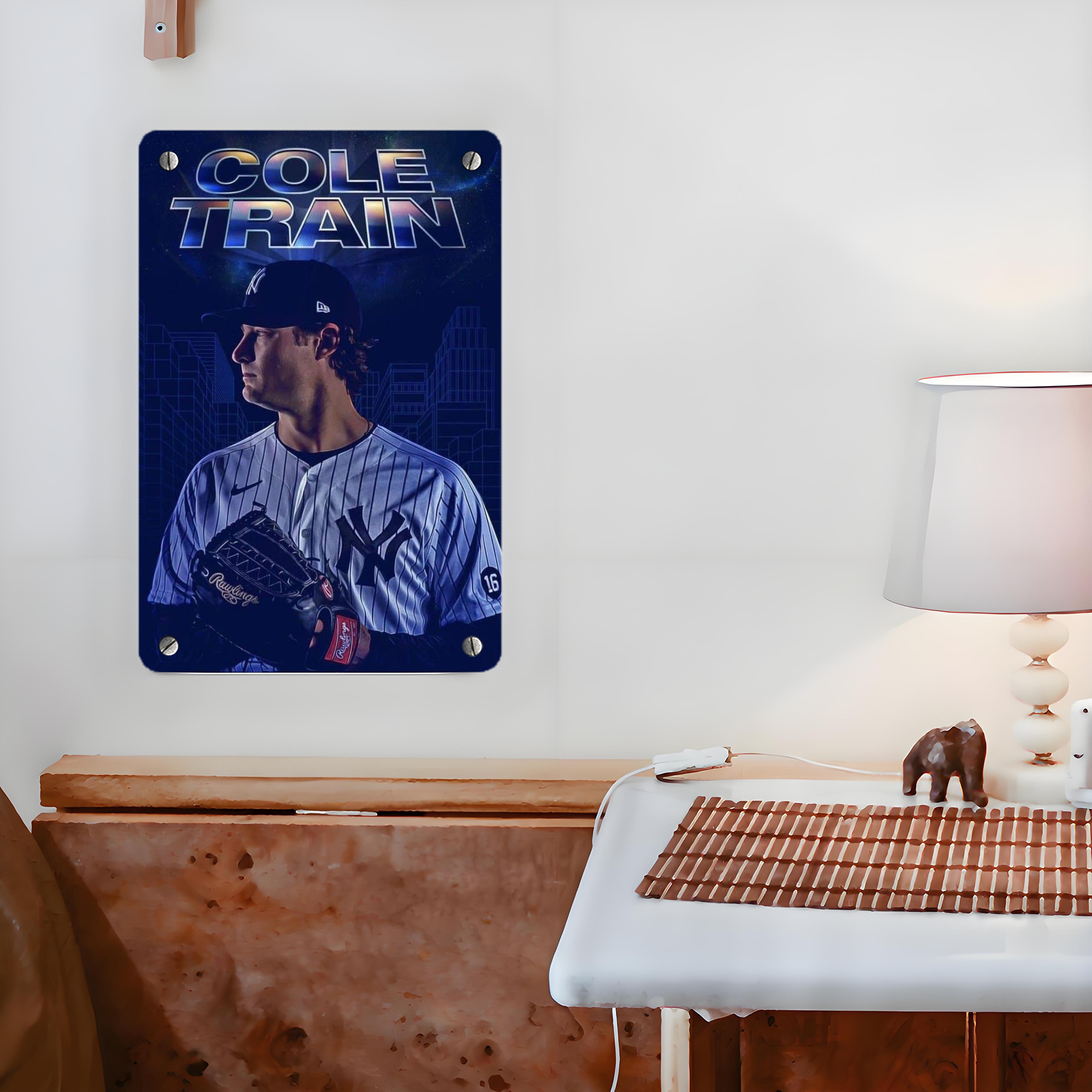 Gerrit Cole 16 Metal Tin Sign 8x12inch - High-Quality Full-Print Decorative Wall Art, Durable Rust-Resistant Metal Plaque For Living Room, Bedroom, Kitchen, Office, Bar Décor