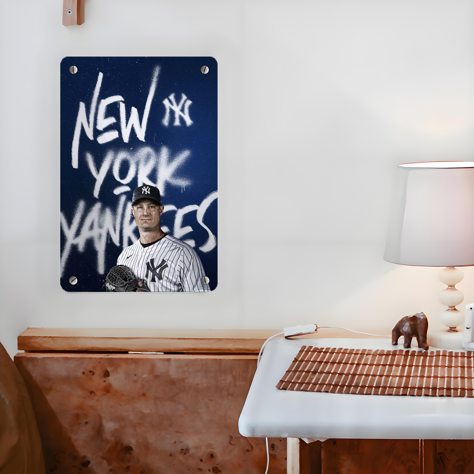 Gerrit Cole 18 Metal Tin Sign 8x12inch - High-Quality Full-Print Decorative Wall Art, Durable Rust-Resistant Metal Plaque For Living Room, Bedroom, Kitchen, Office, Bar Décor