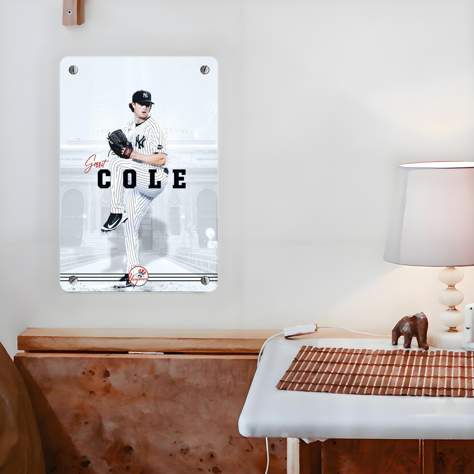 Gerrit Cole 24 Metal Tin Sign 8x12inch - High-Quality Full-Print Decorative Wall Art, Durable Rust-Resistant Metal Plaque For Living Room, Bedroom, Kitchen, Office, Bar Décor