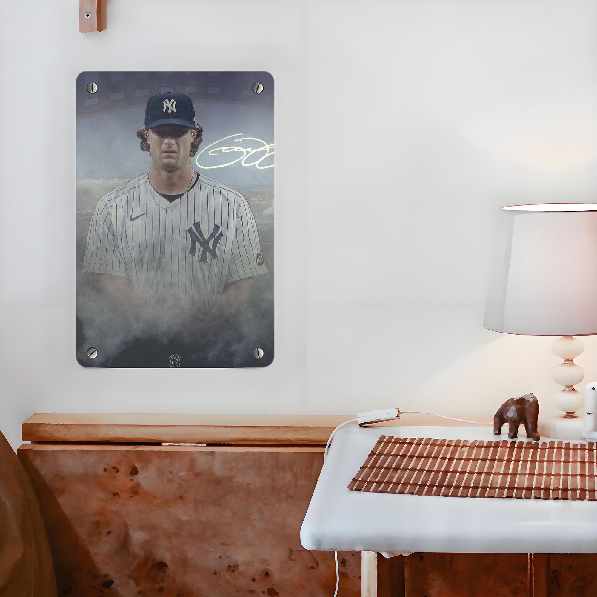 Gerrit Cole 27 Metal Tin Sign 8x12inch - High-Quality Full-Print Decorative Wall Art, Durable Rust-Resistant Metal Plaque For Living Room, Bedroom, Kitchen, Office, Bar Décor