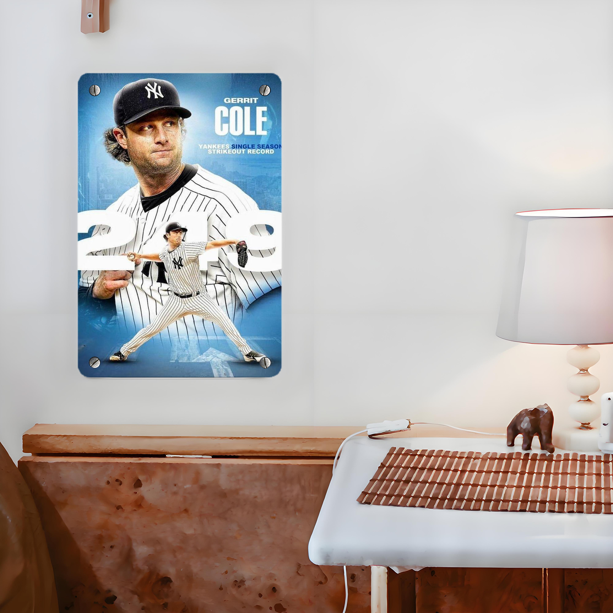 Gerrit Cole 29 Metal Tin Sign 8x12inch - High-Quality Full-Print Decorative Wall Art, Durable Rust-Resistant Metal Plaque For Living Room, Bedroom, Kitchen, Office, Bar Décor
