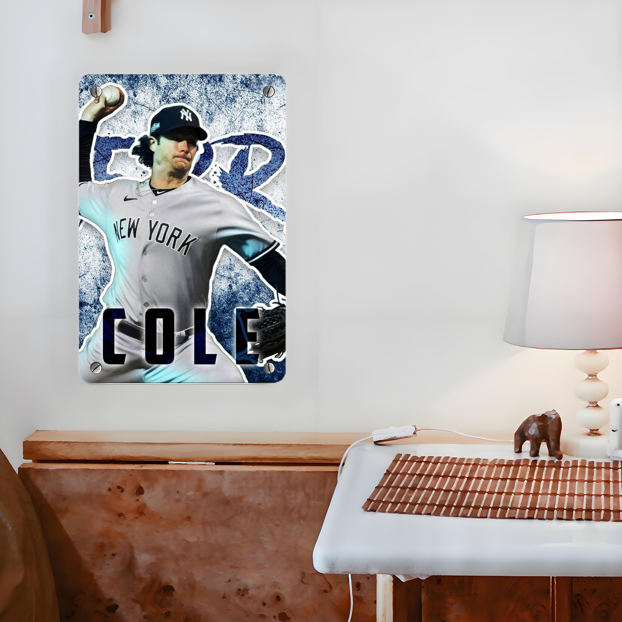 Gerrit Cole 31 Metal Tin Sign 8x12inch - High-Quality Full-Print Decorative Wall Art, Durable Rust-Resistant Metal Plaque For Living Room, Bedroom, Kitchen, Office, Bar Décor