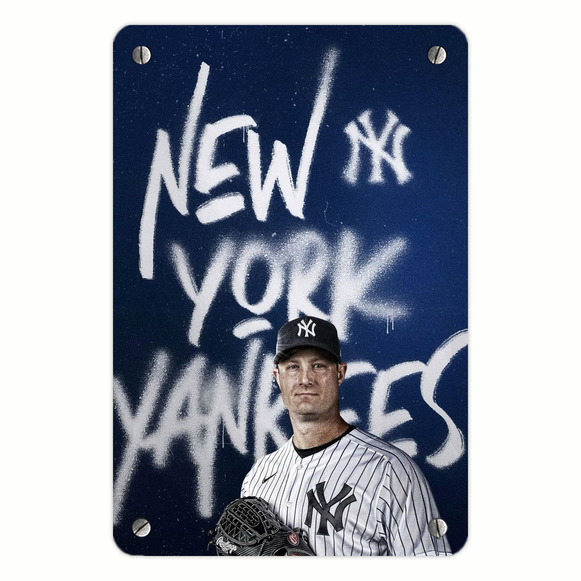 Gerrit Cole 18 Metal Tin Sign 8x12inch - High-Quality Full-Print Decorative Wall Art, Durable Rust-Resistant Metal Plaque For Living Room, Bedroom, Kitchen, Office, Bar Décor