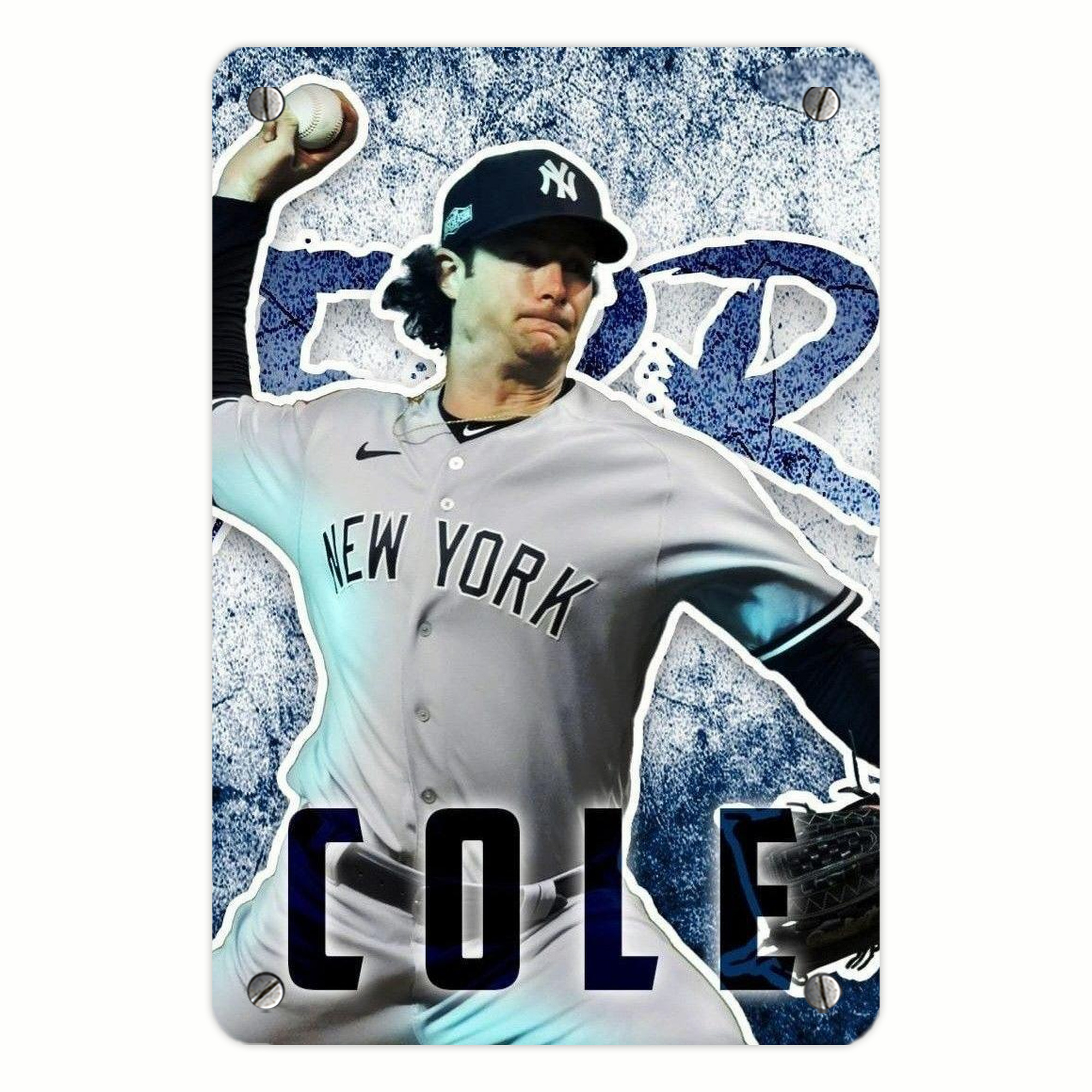 Gerrit Cole 31 Metal Tin Sign 8x12inch - High-Quality Full-Print Decorative Wall Art, Durable Rust-Resistant Metal Plaque For Living Room, Bedroom, Kitchen, Office, Bar Décor