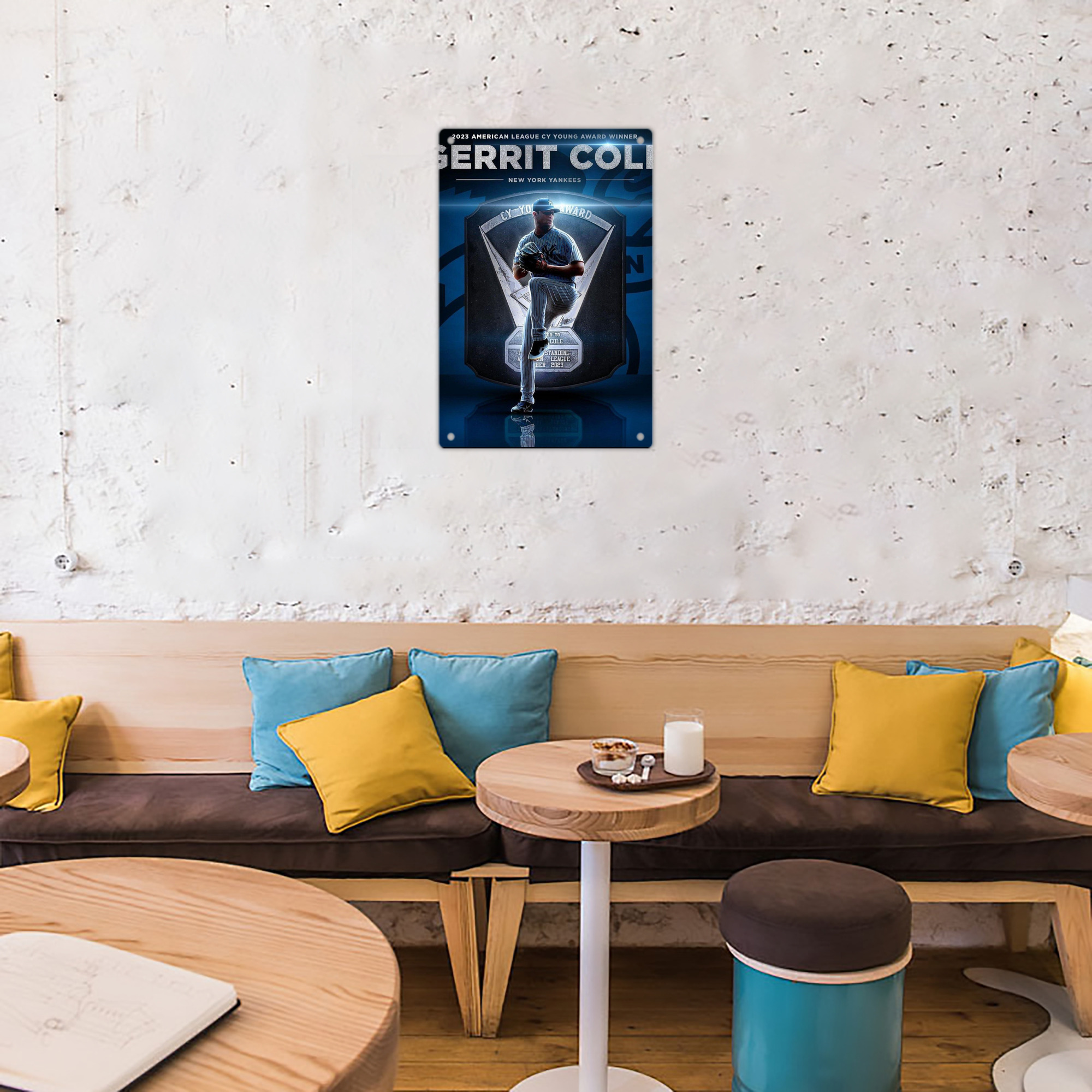 Gerrit Cole 15 8x12inch Vertical Aluminum Sign - Durable Fade-Resistant Indoor/Outdoor Safety & Information Plaque For Office, Hotel, Restaurant, Bar, Public Spaces