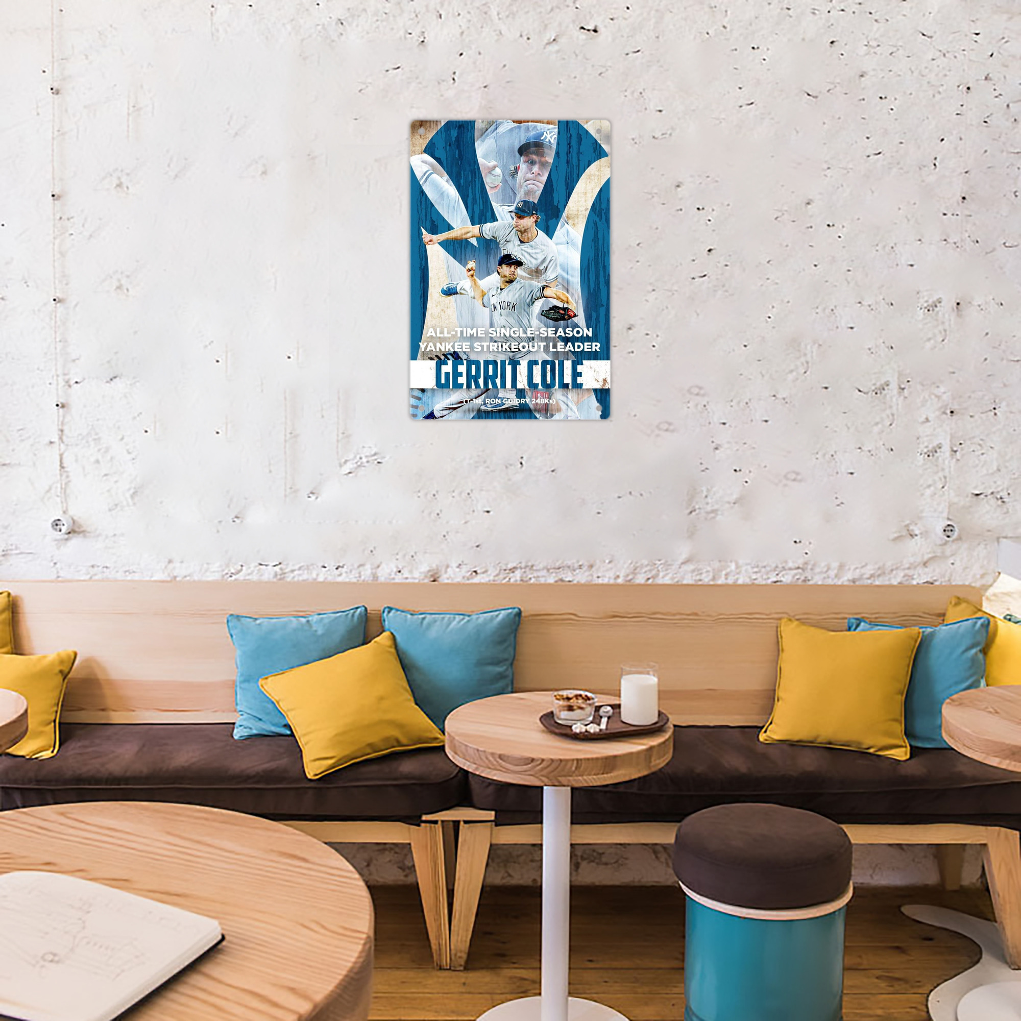 Gerrit Cole 25 8x12inch Vertical Aluminum Sign - Durable Fade-Resistant Indoor/Outdoor Safety & Information Plaque For Office, Hotel, Restaurant, Bar, Public Spaces