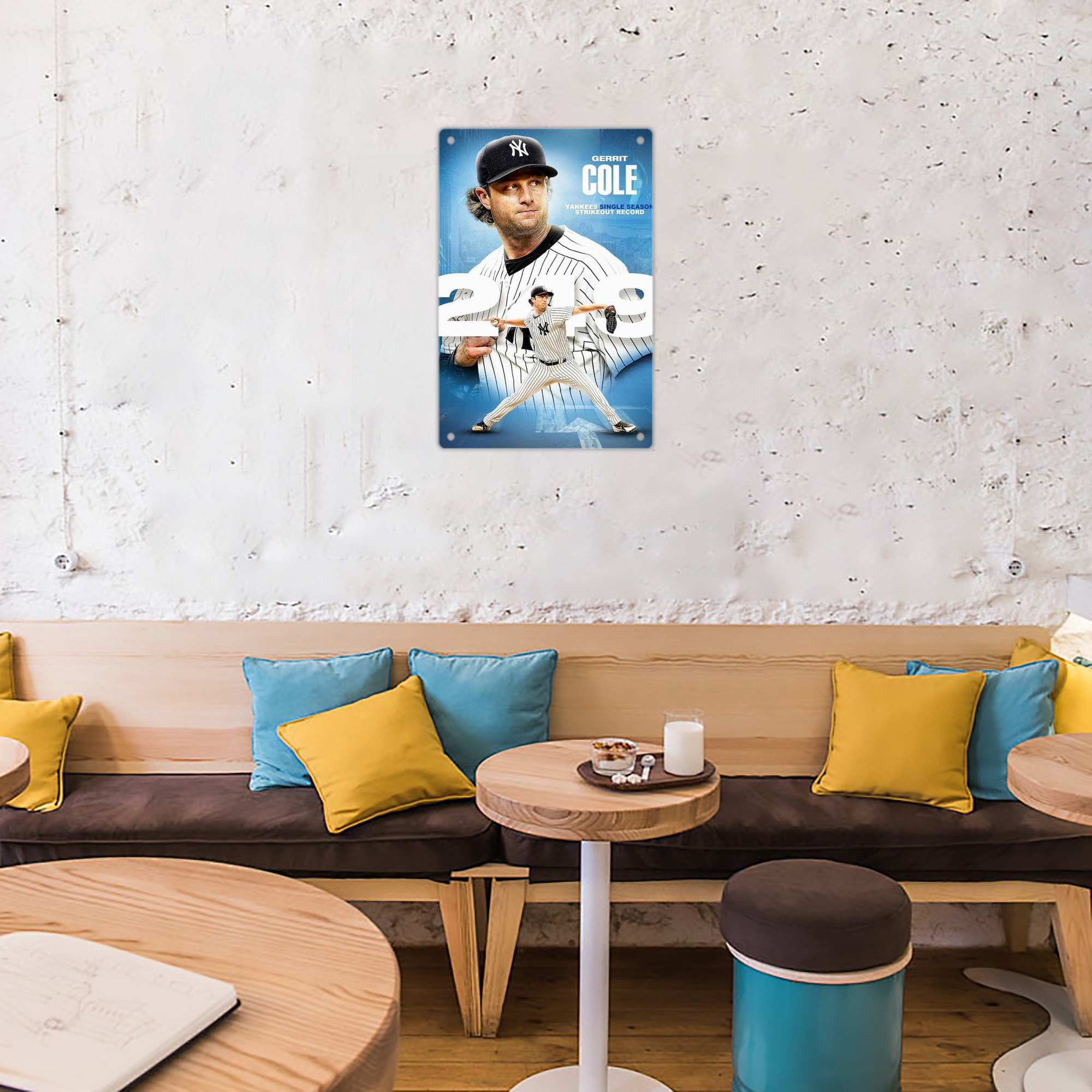 Gerrit Cole 29 8x12inch Vertical Aluminum Sign - Durable Fade-Resistant Indoor/Outdoor Safety & Information Plaque For Office, Hotel, Restaurant, Bar, Public Spaces