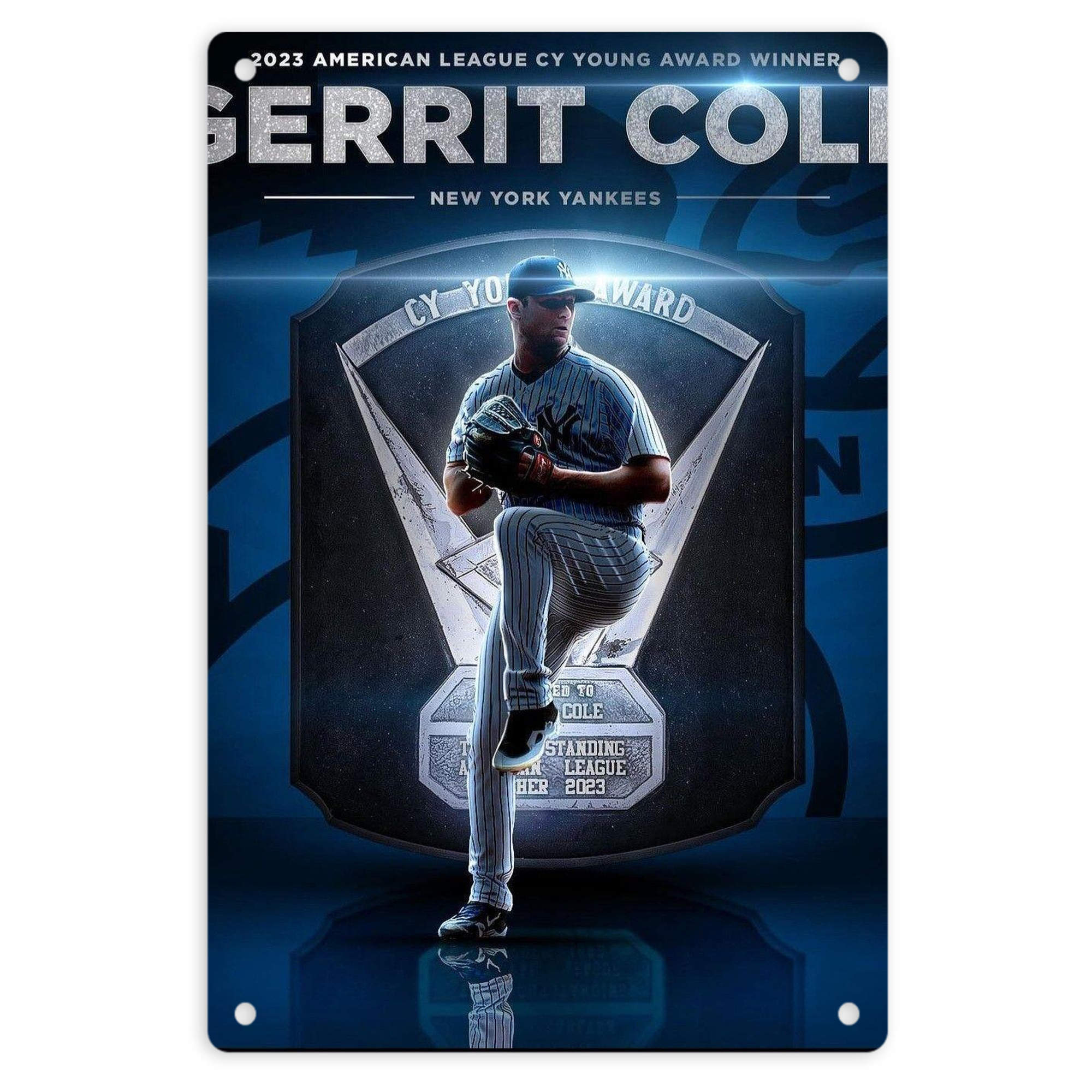 Gerrit Cole 15 8x12inch Vertical Aluminum Sign - Durable Fade-Resistant Indoor/Outdoor Safety & Information Plaque For Office, Hotel, Restaurant, Bar, Public Spaces