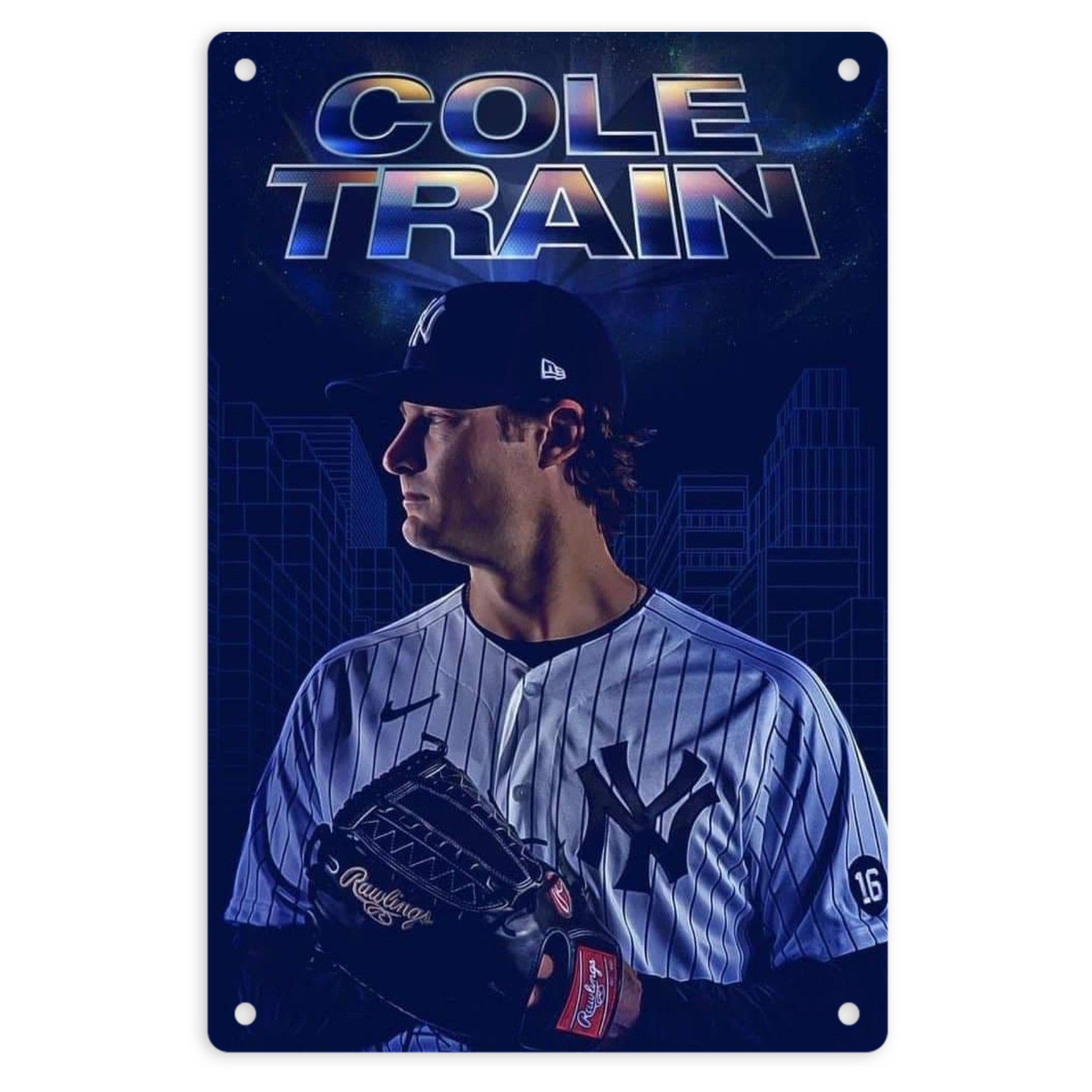 Gerrit Cole 16 8x12inch Vertical Aluminum Sign - Durable Fade-Resistant Indoor/Outdoor Safety & Information Plaque For Office, Hotel, Restaurant, Bar, Public Spaces