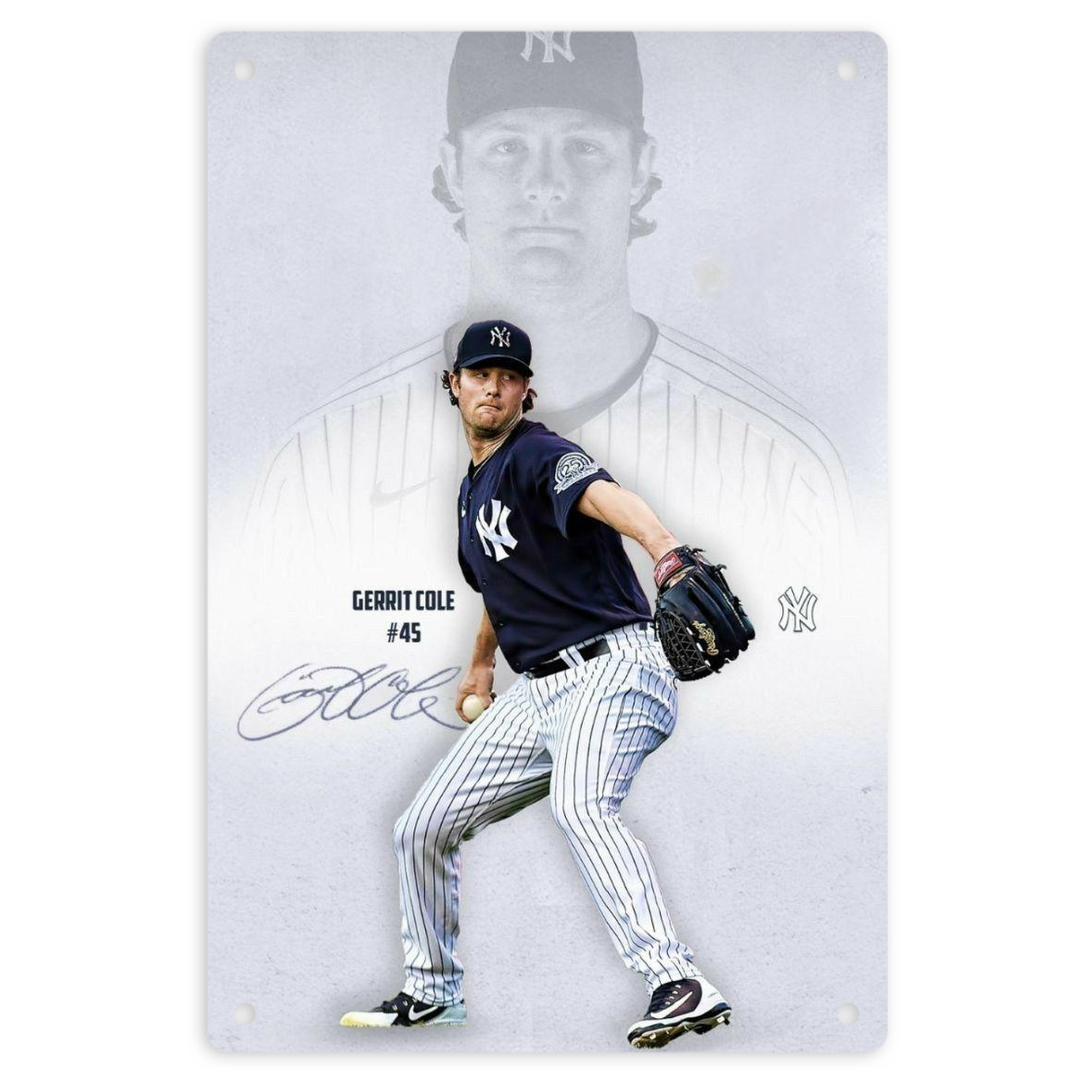 Gerrit Cole 17 8x12inch Vertical Aluminum Sign - Durable Fade-Resistant Indoor/Outdoor Safety & Information Plaque For Office, Hotel, Restaurant, Bar, Public Spaces