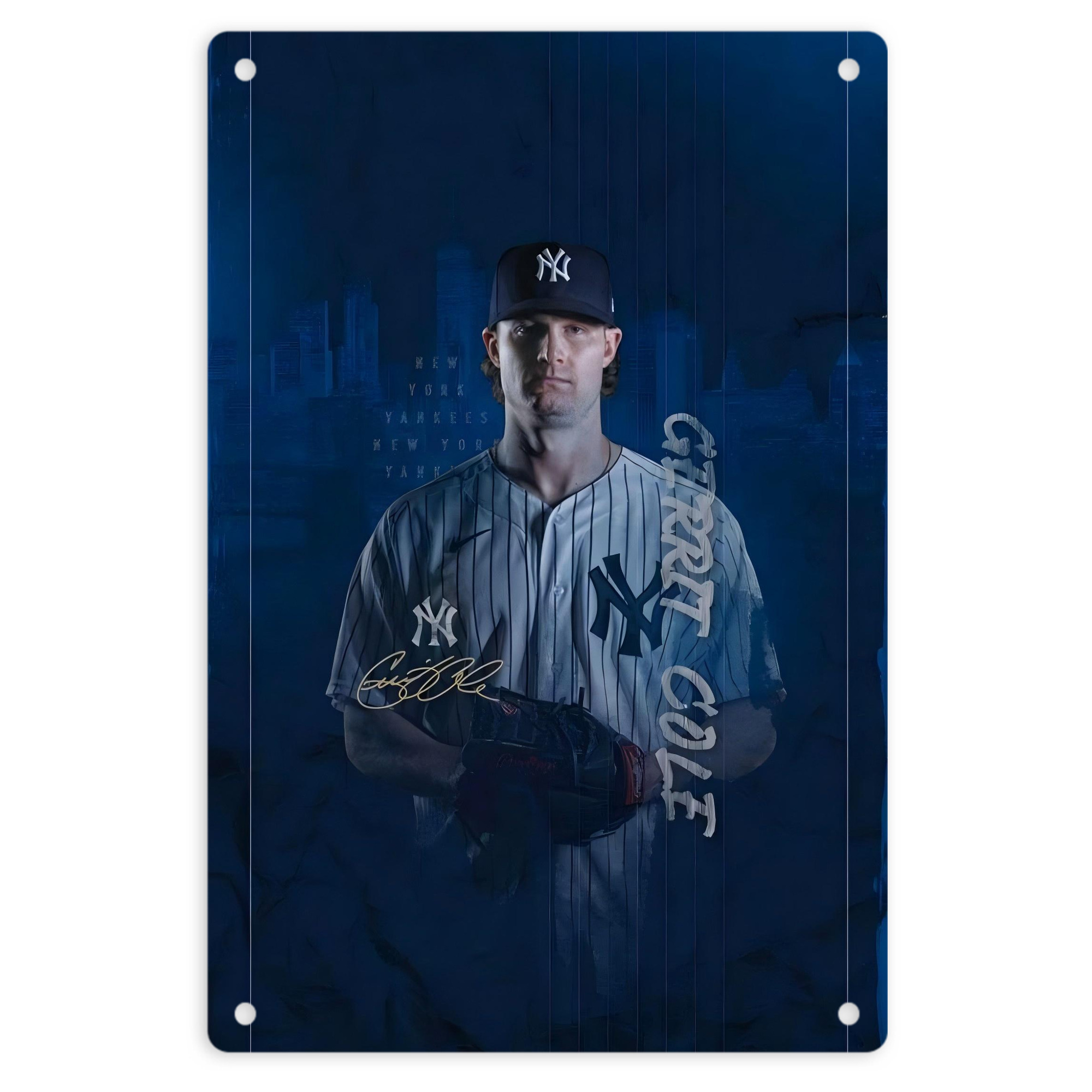 Gerrit Cole 19 8x12inch Vertical Aluminum Sign - Durable Fade-Resistant Indoor/Outdoor Safety & Information Plaque For Office, Hotel, Restaurant, Bar, Public Spaces