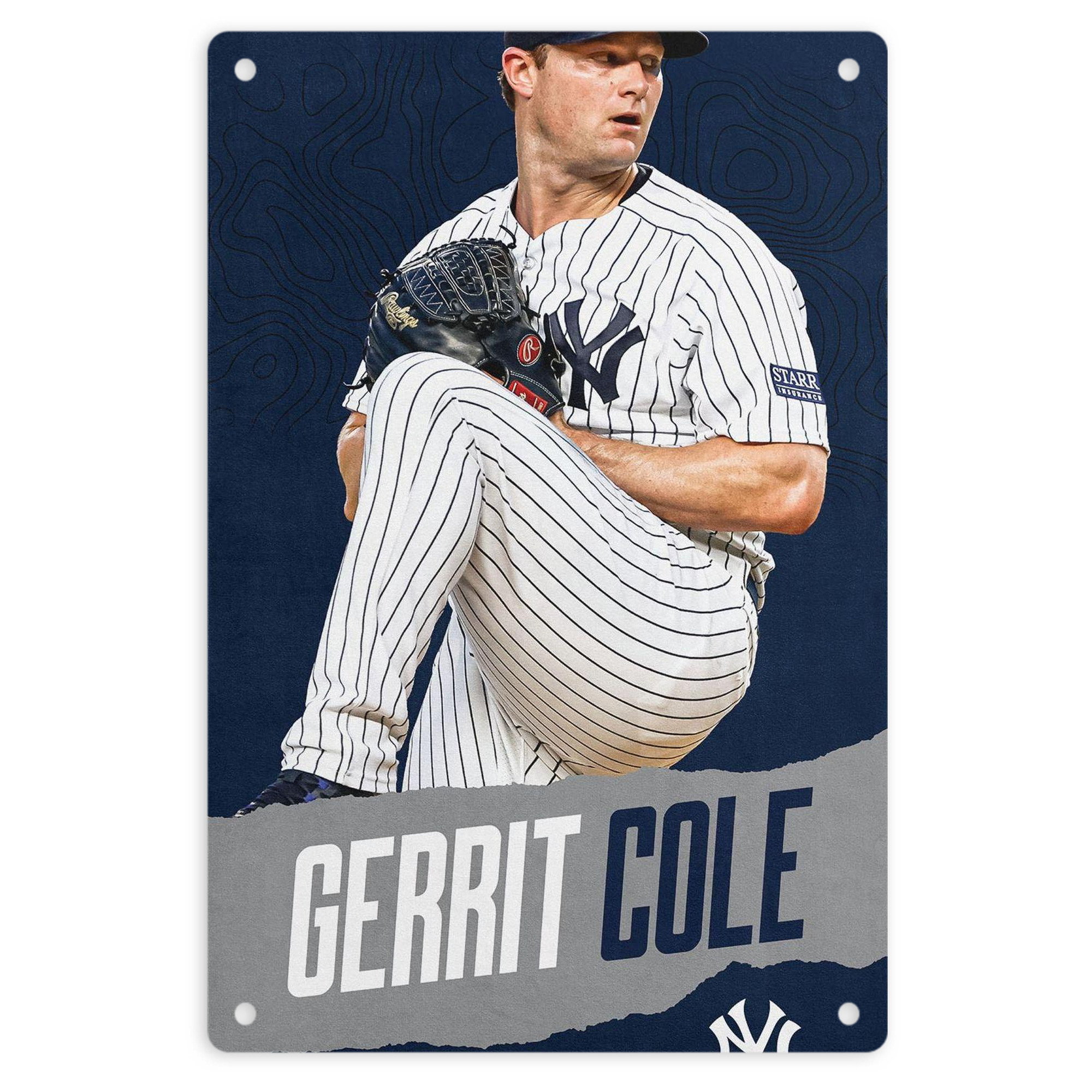 Gerrit Cole 22 8x12inch Vertical Aluminum Sign - Durable Fade-Resistant Indoor/Outdoor Safety & Information Plaque For Office, Hotel, Restaurant, Bar, Public Spaces