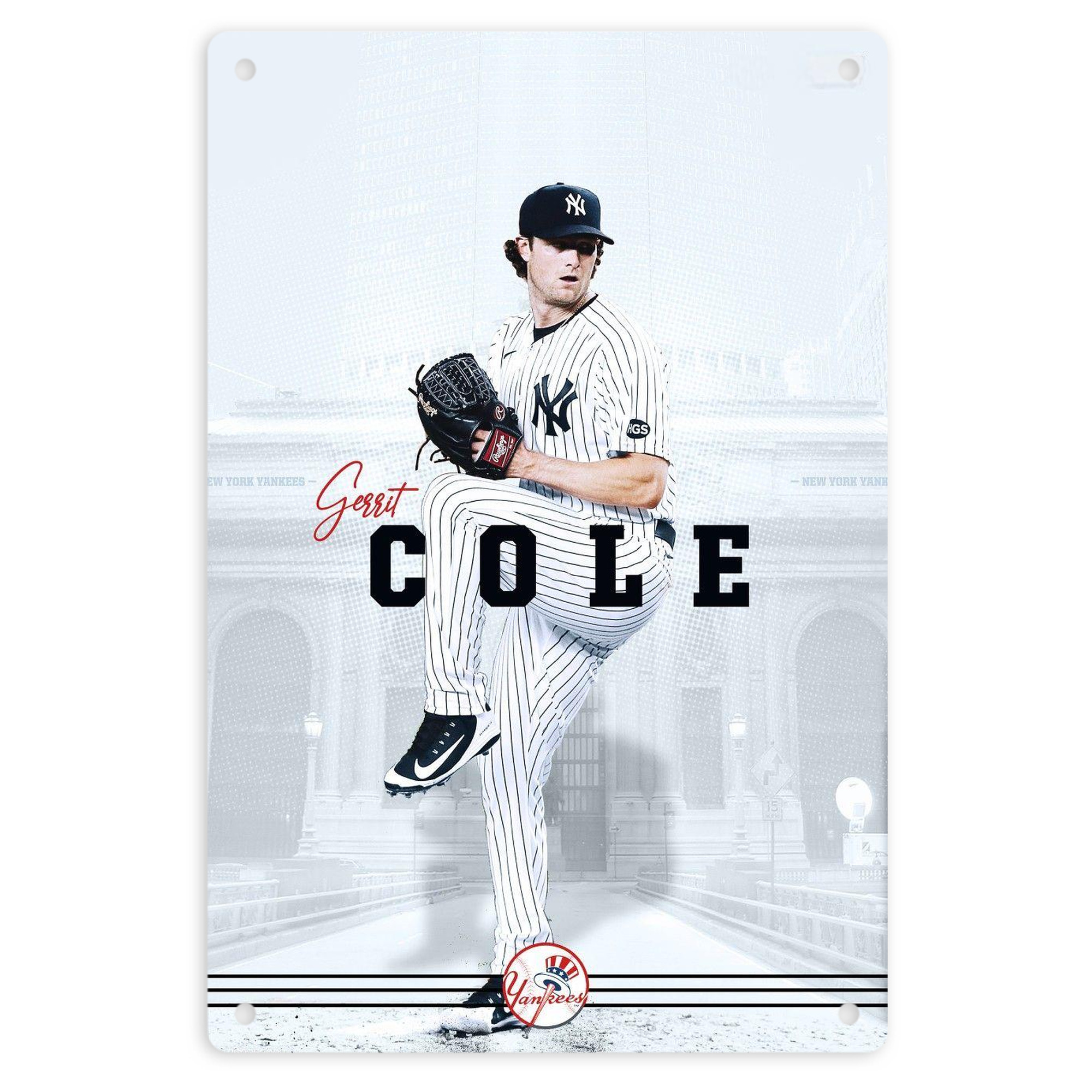 Gerrit Cole 24 8x12inch Vertical Aluminum Sign - Durable Fade-Resistant Indoor/Outdoor Safety & Information Plaque For Office, Hotel, Restaurant, Bar, Public Spaces