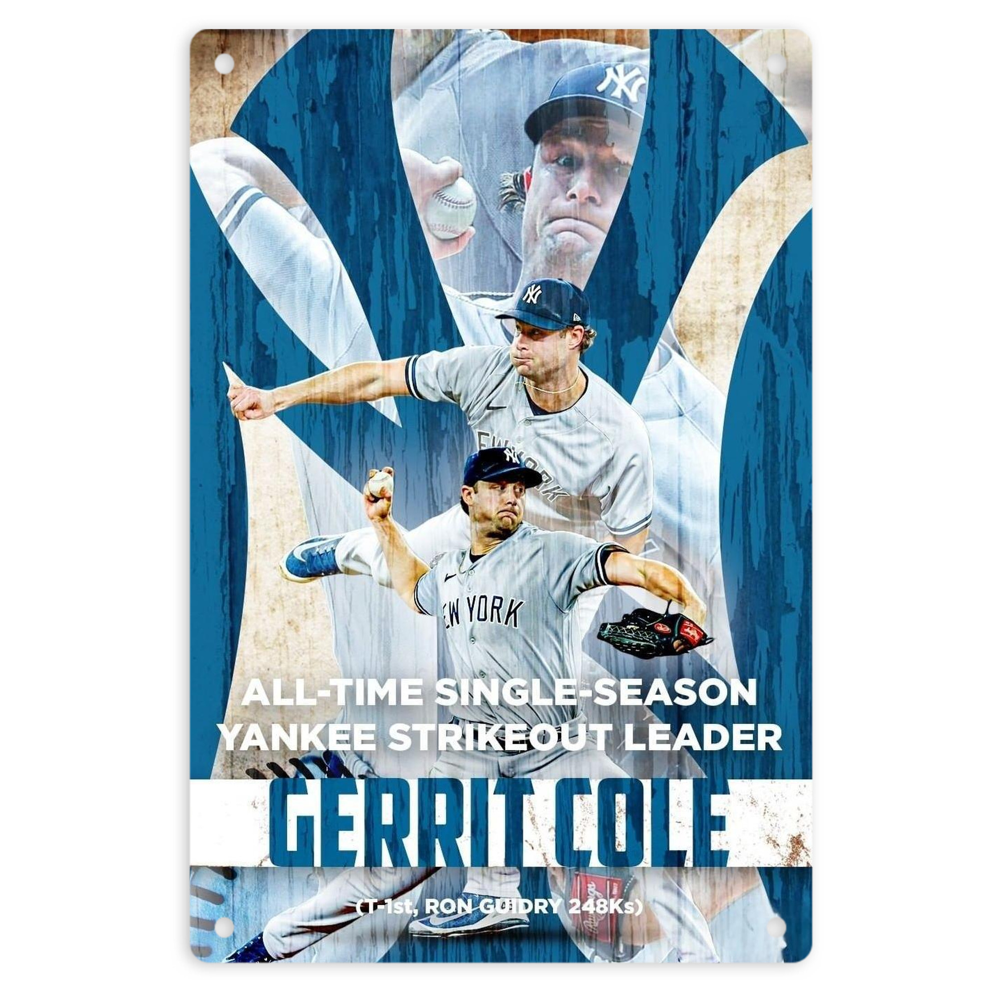 Gerrit Cole 25 8x12inch Vertical Aluminum Sign - Durable Fade-Resistant Indoor/Outdoor Safety & Information Plaque For Office, Hotel, Restaurant, Bar, Public Spaces