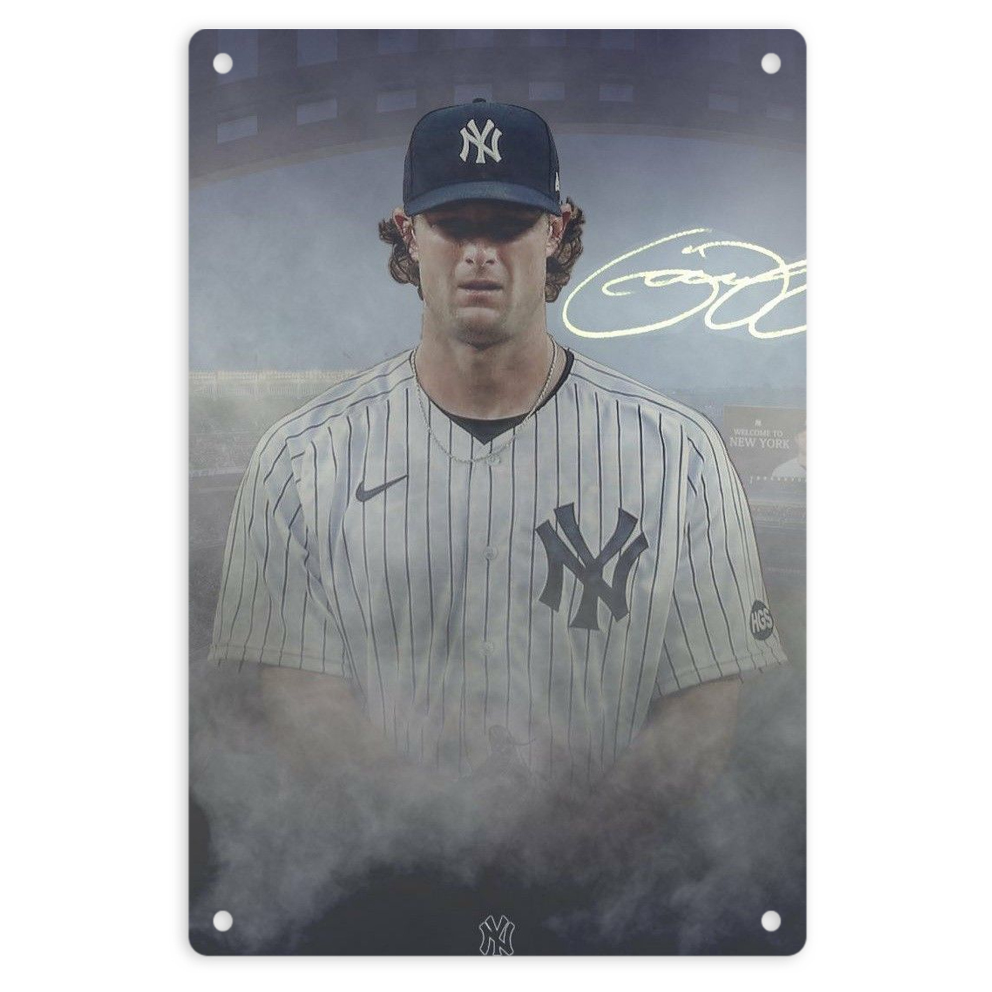 Gerrit Cole 27 8x12inch Vertical Aluminum Sign - Durable Fade-Resistant Indoor/Outdoor Safety & Information Plaque For Office, Hotel, Restaurant, Bar, Public Spaces