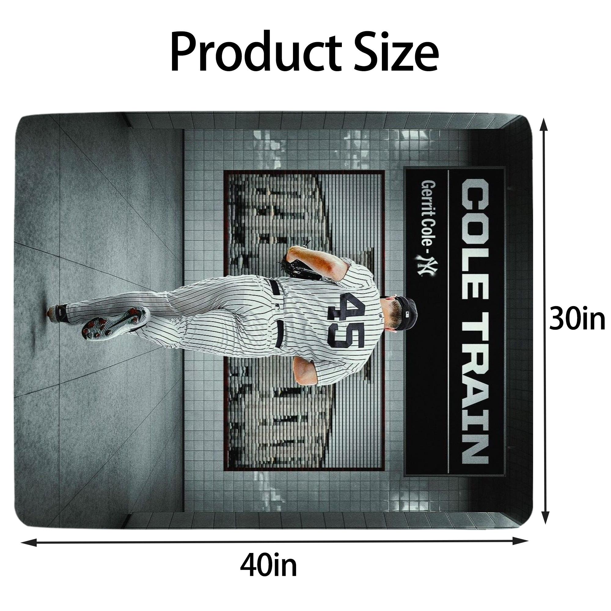 Gerrit Cole 12 Soft Plush Fleece Blanket 30x40 Inch - 300GSM Flannel, Ultra Soft & Warm, Lightweight & Durable, Perfect For Kids, Adults, Couch, Bed, Camping, Travel, Gift For Family & Friends