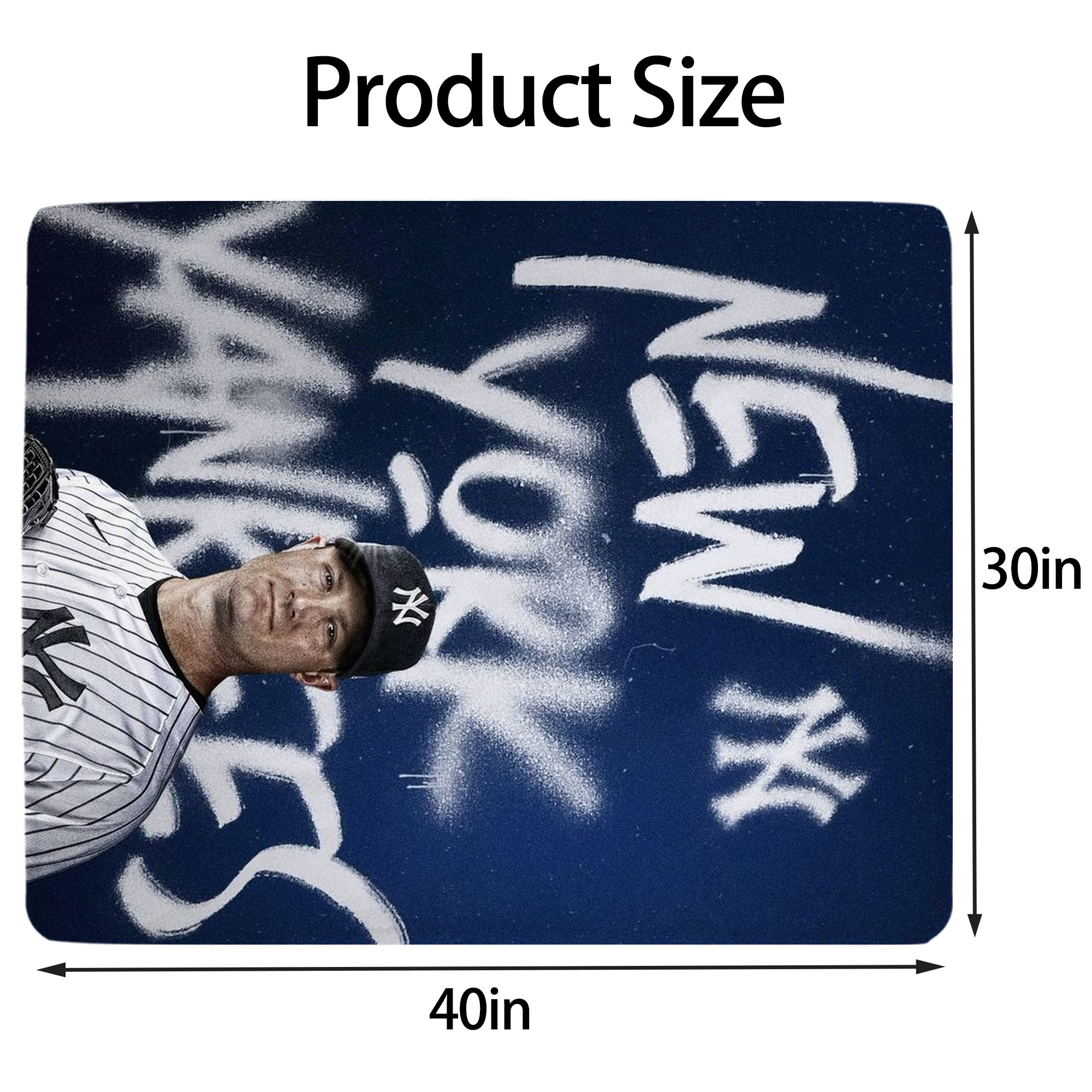 Gerrit Cole 18 Soft Plush Fleece Blanket 30x40 Inch - 300GSM Flannel, Ultra Soft & Warm, Lightweight & Durable, Perfect For Kids, Adults, Couch, Bed, Camping, Travel, Gift For Family & Friends