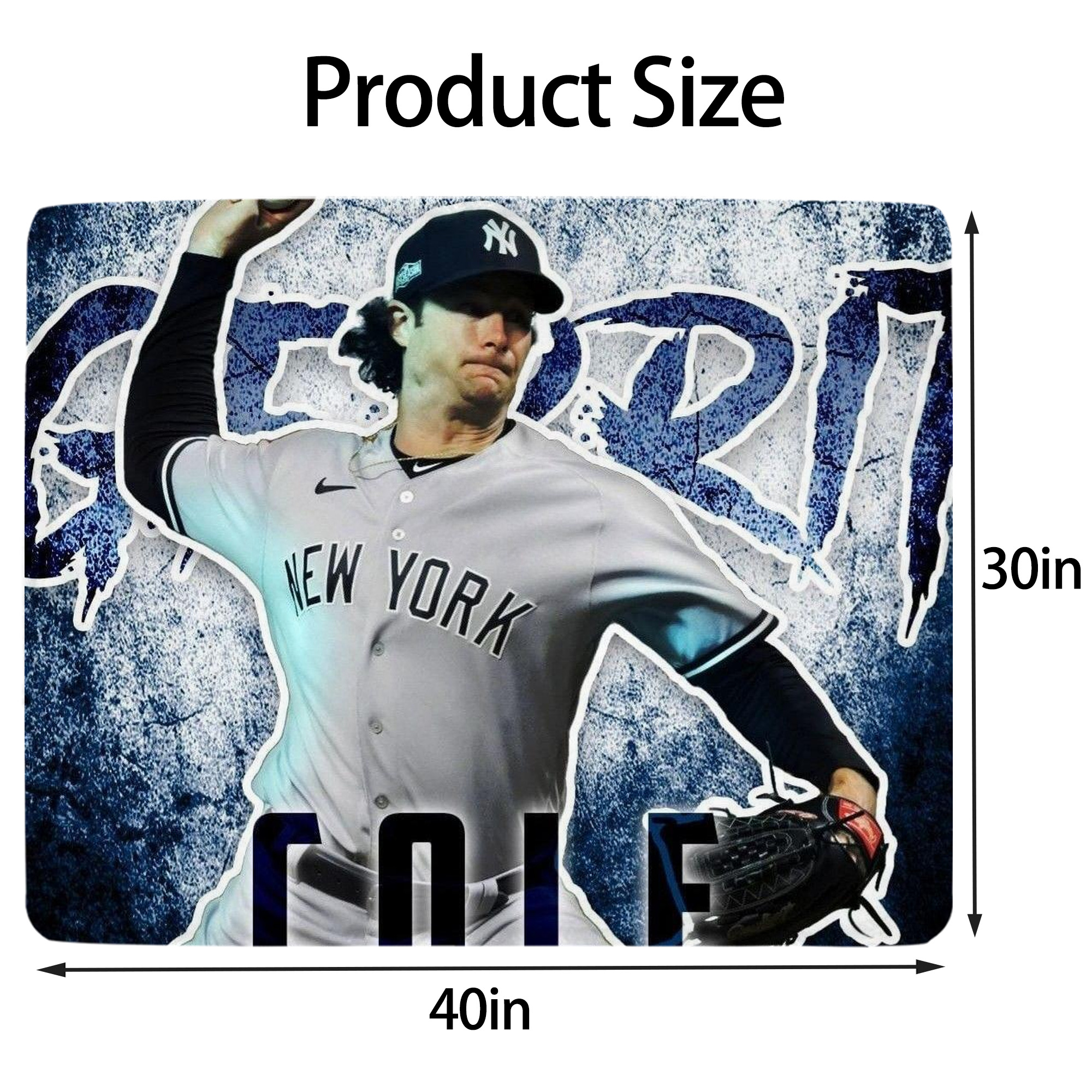 Gerrit Cole 31 Soft Plush Fleece Blanket 30x40 Inch - 300GSM Flannel, Ultra Soft & Warm, Lightweight & Durable, Perfect For Kids, Adults, Couch, Bed, Camping, Travel, Gift For Family & Friends