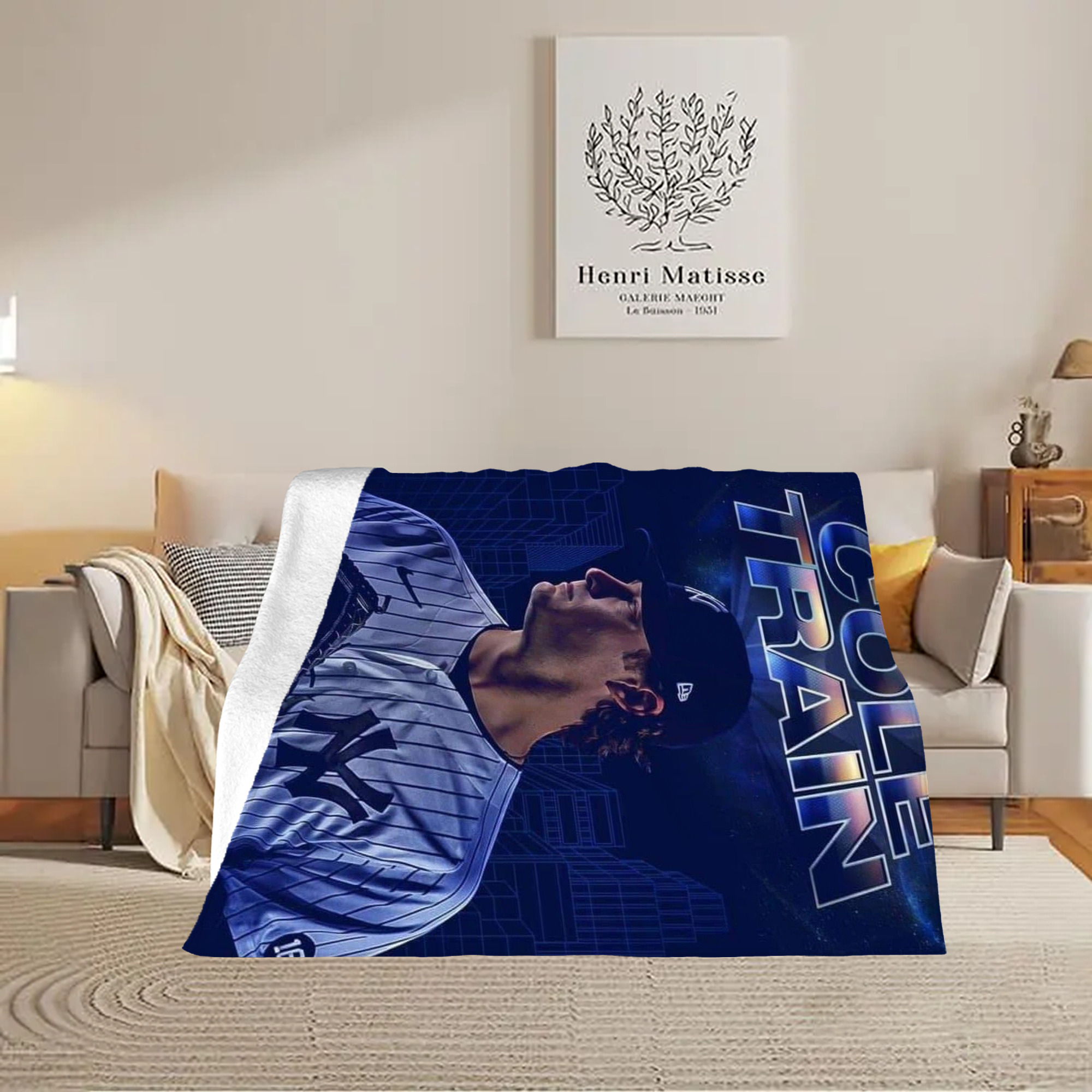 Gerrit Cole 16 Soft Plush Fleece Blanket 30x40 Inch - 300GSM Flannel, Ultra Soft & Warm, Lightweight & Durable, Perfect For Kids, Adults, Couch, Bed, Camping, Travel, Gift For Family & Friends