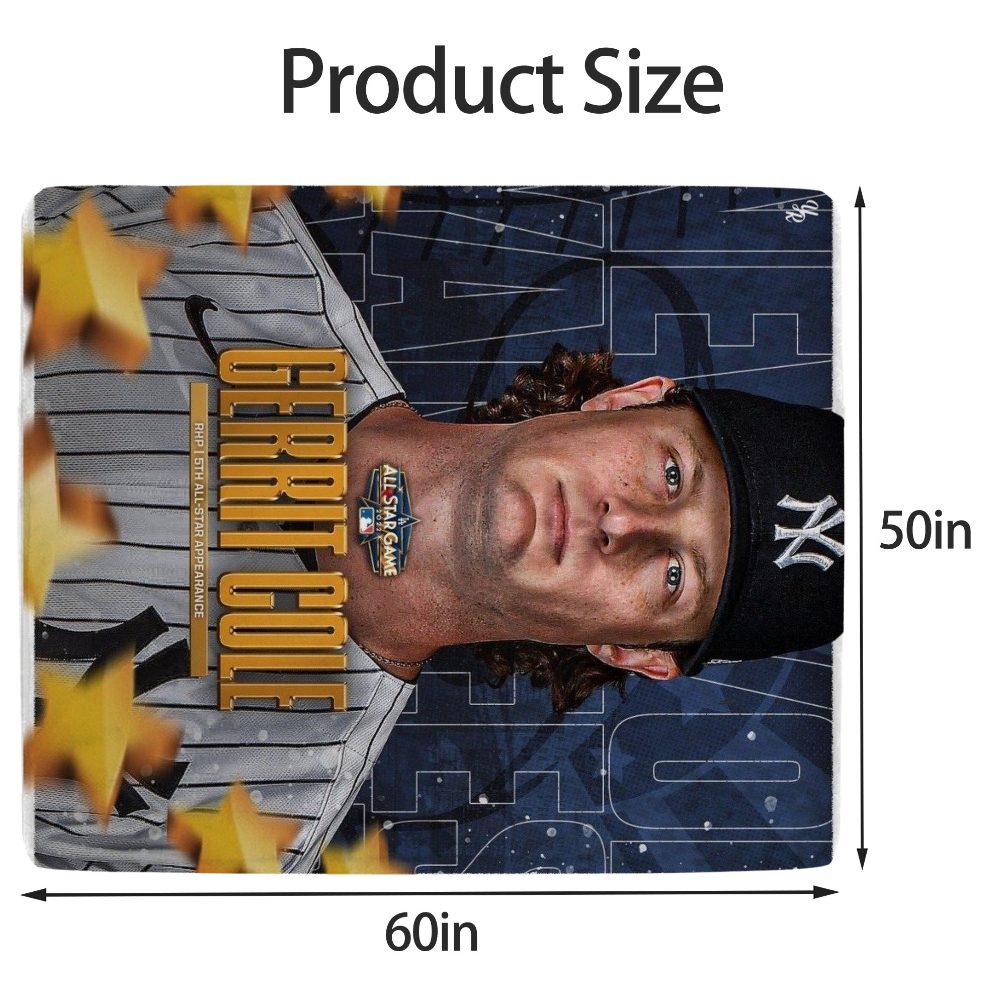 Gerrit Cole 5 Soft Fleece Throw Blanket 50 X 60 Inch – Super Soft, Lightweight, And Durable – Perfect For Sofa, Bed, Camping, And More – Ideal Gift For Family And Friends