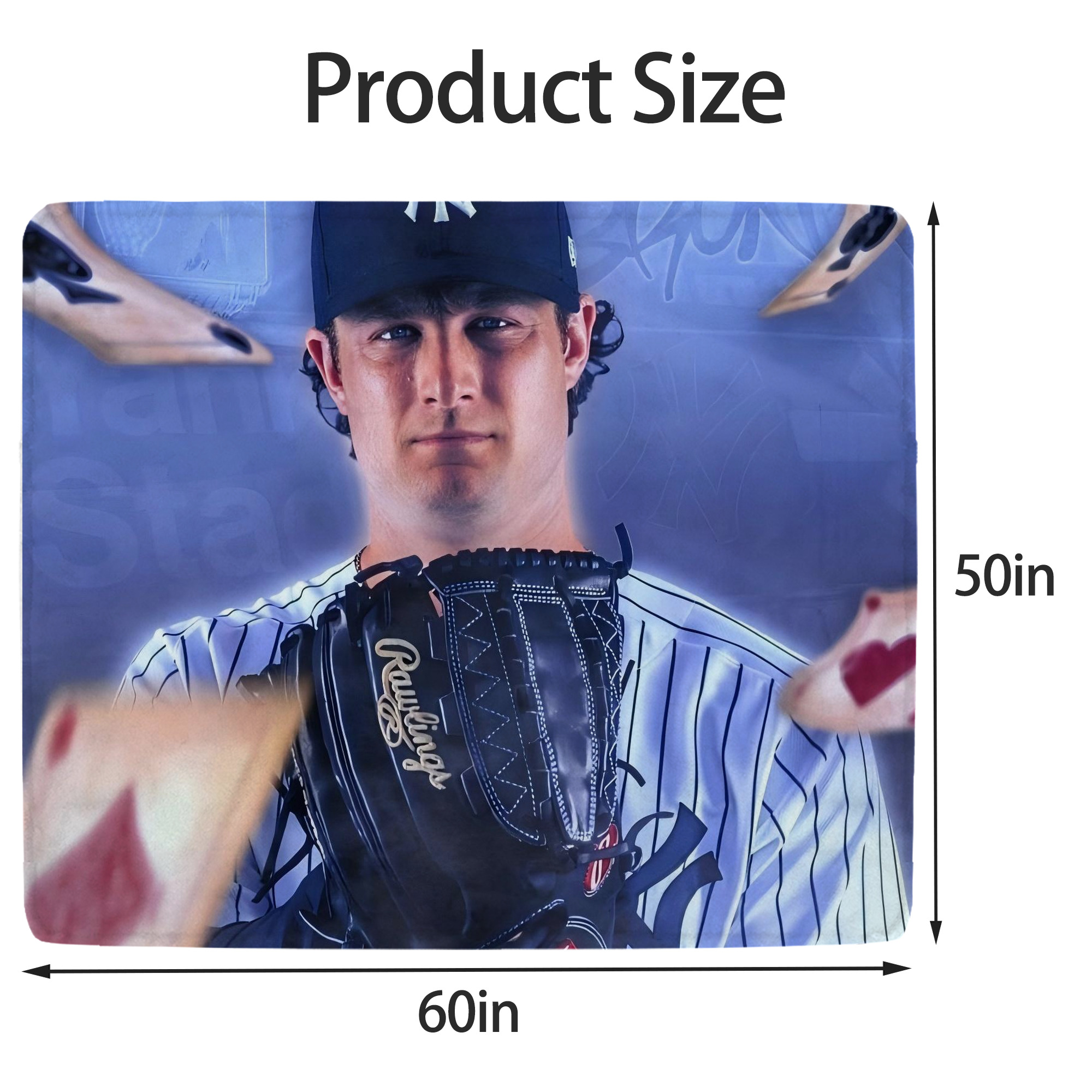 Gerrit Cole 9 Soft Fleece Throw Blanket 50 X 60 Inch – Super Soft, Lightweight, And Durable – Perfect For Sofa, Bed, Camping, And More – Ideal Gift For Family And Friends